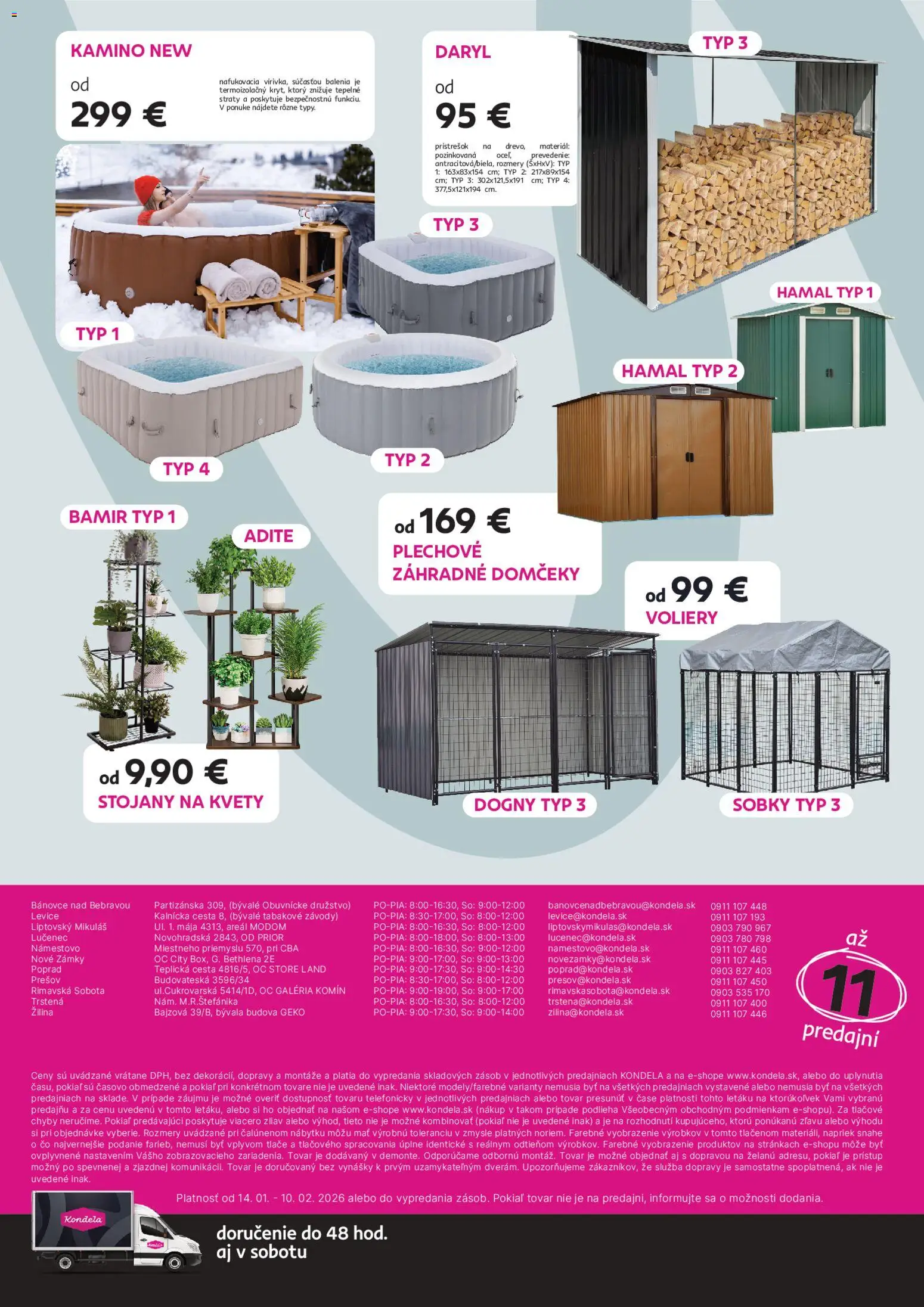 Nové Kondela akcie – leták je platný od 14.01.2026 | Strana: 9 | Produkty: Kvety