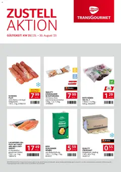 Vorschau von dem Prospekt - Transgourmet Zustellaktion gültig ab 24.08.2025