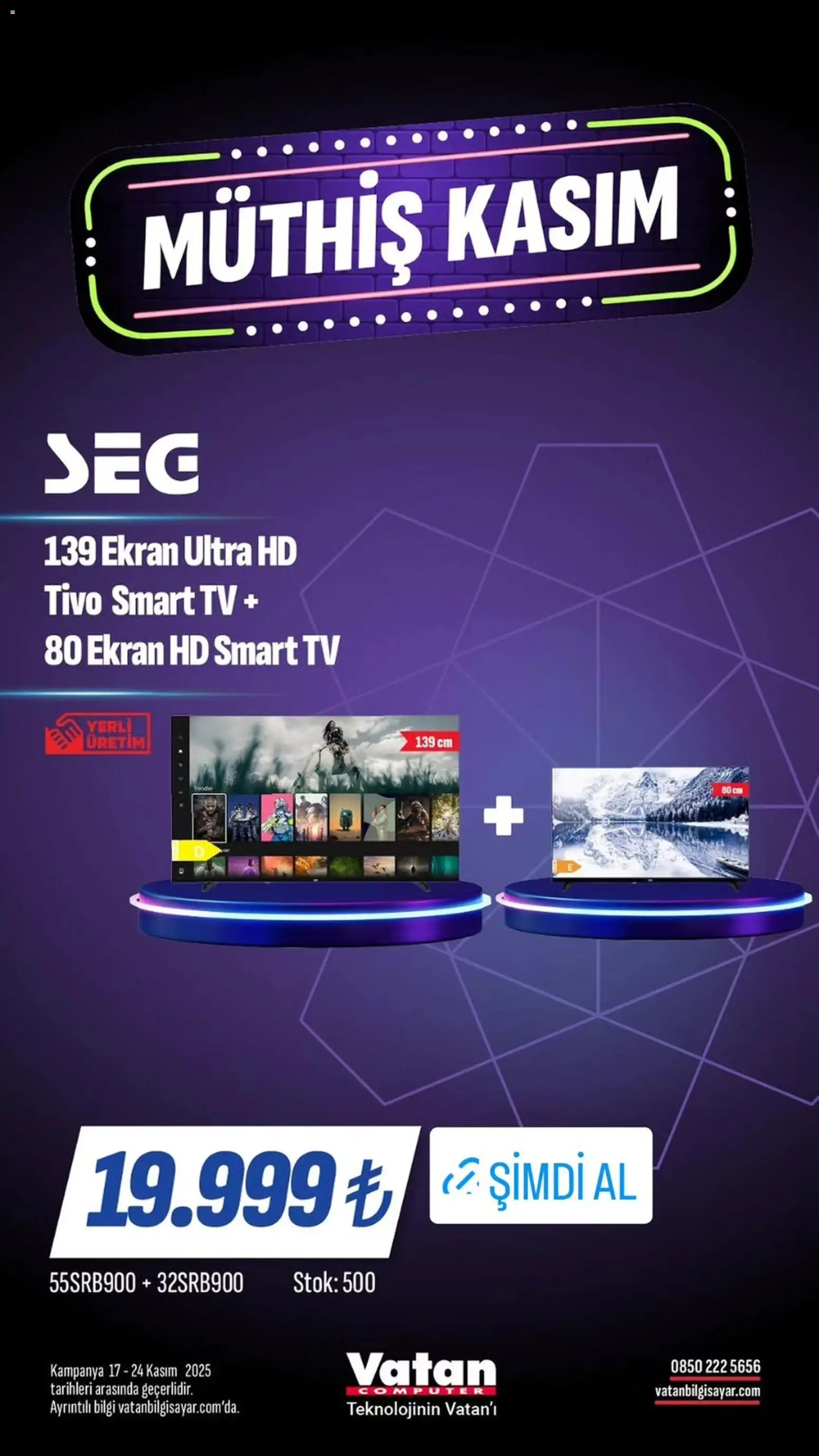 Vatan Bilgisayar Black Friday - 17.11.2025 tarihinden itibaren geçerlidir | Sayfa: 6 | Ürünler: TV