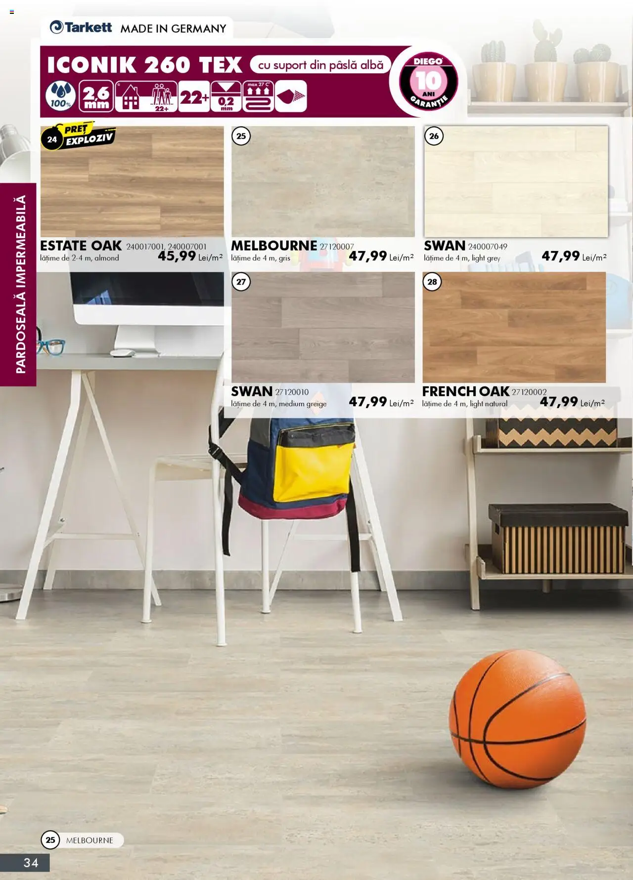 Noul catalog Diego – valabil de la 01.10.2025 | Pagină: 34 | Produse: Pardoseală