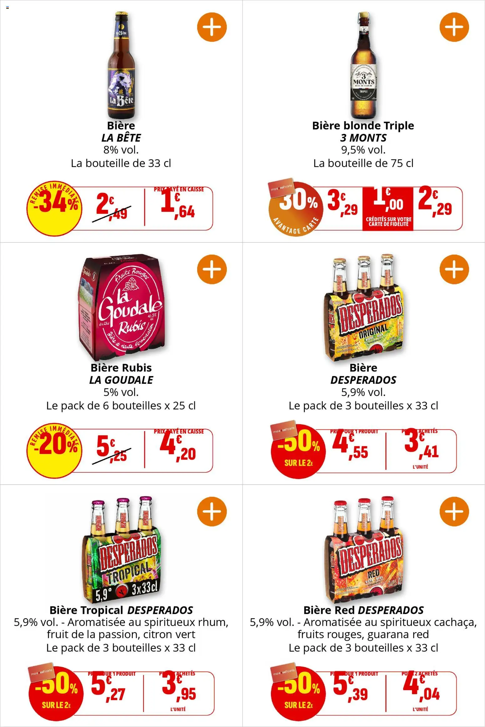 {H1} | Page: 54 | Produits: Citron, Citron vert, Bière blonde, Bière