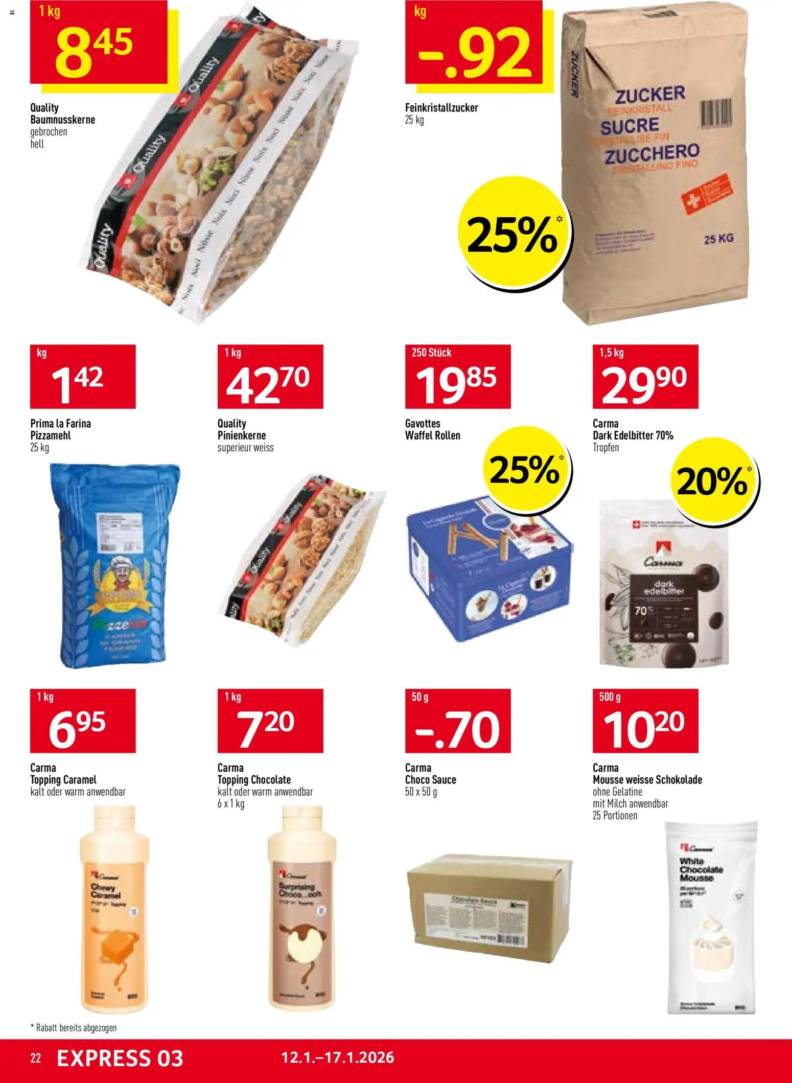 Prodega Aktionen – gültig ab 12.01.2026 | Seite: 22 | Produkte: Milch, Schokolade, Zucker