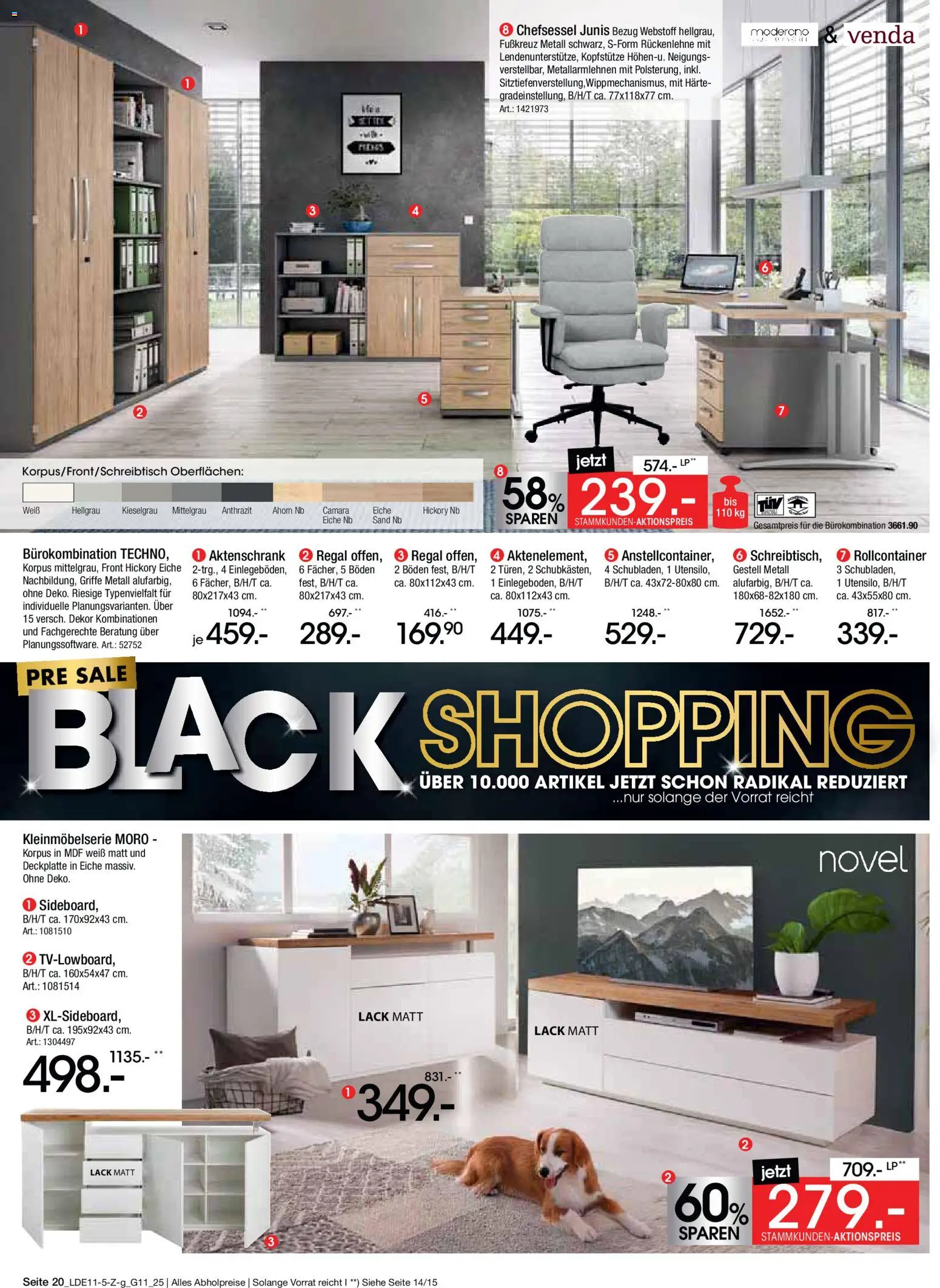 Zurbrüggen - Black Friday – gültig ab 08.11.2025 | Seite: 22 | Produkte: Regal, Chefsessel, Rollcontainer
