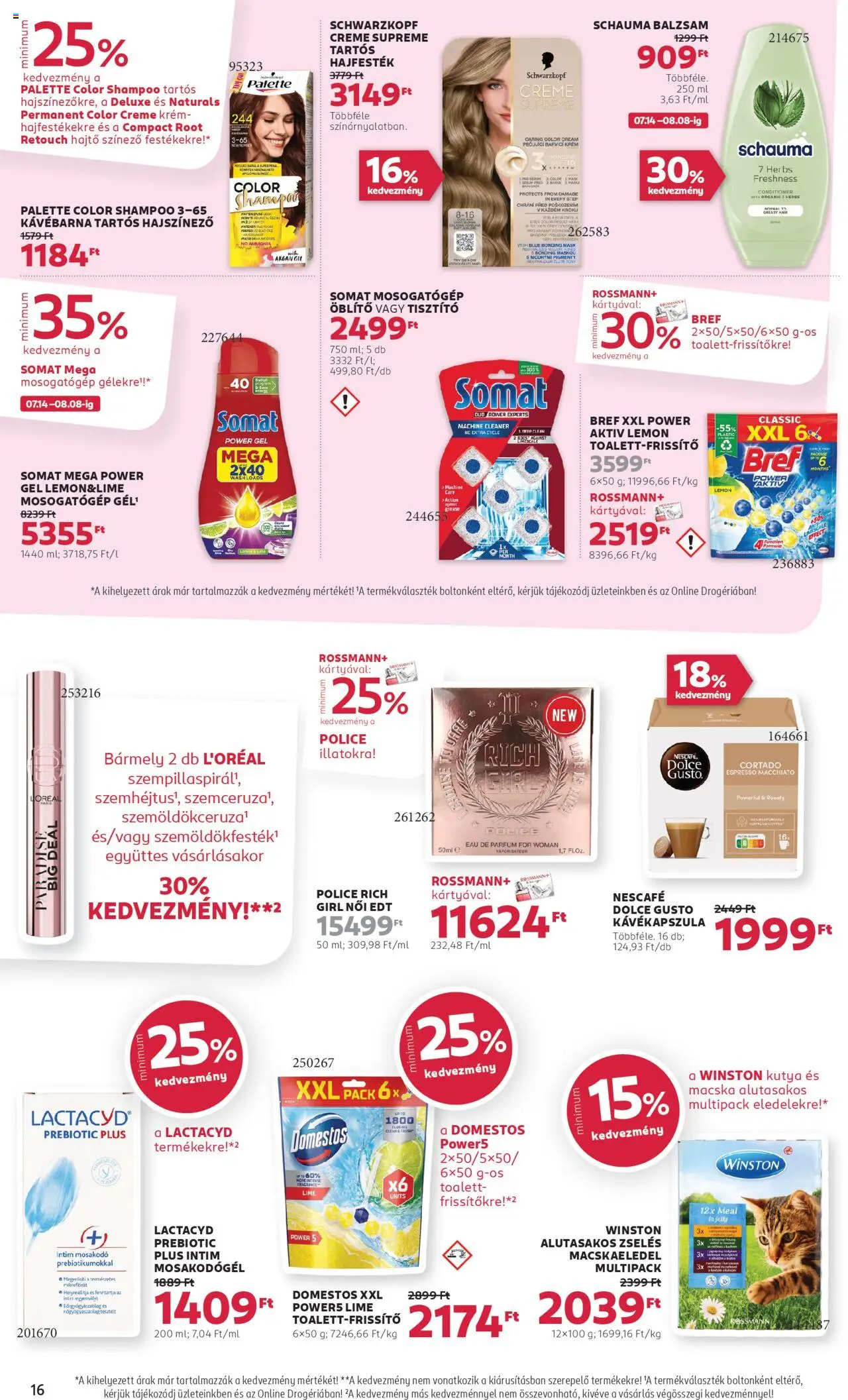 Rossmann akciós ujság - amely érvényes a következő dátumtól: 28.07.2025 | Oldal: 18 | Termékek: Lime, Nescafé, Kávékapszula, Parfüm