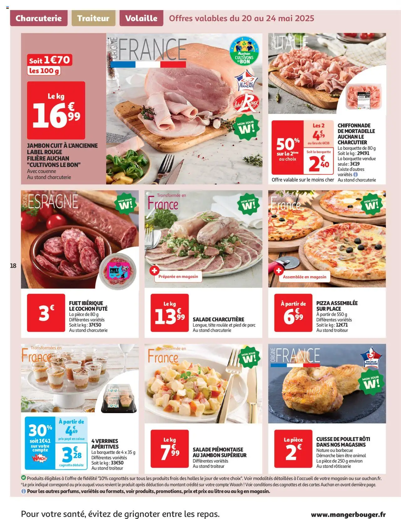  | Page: 18 | Produits: Volaille, Verrines, Jambon, Pizza