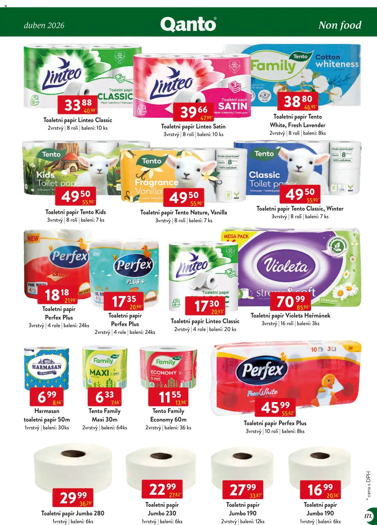 Astur & Qanto leták - Velkoobchod 04/2026 od 01.04.2026 | Strana: 171 | Produkty: Pero, Toaletní papír