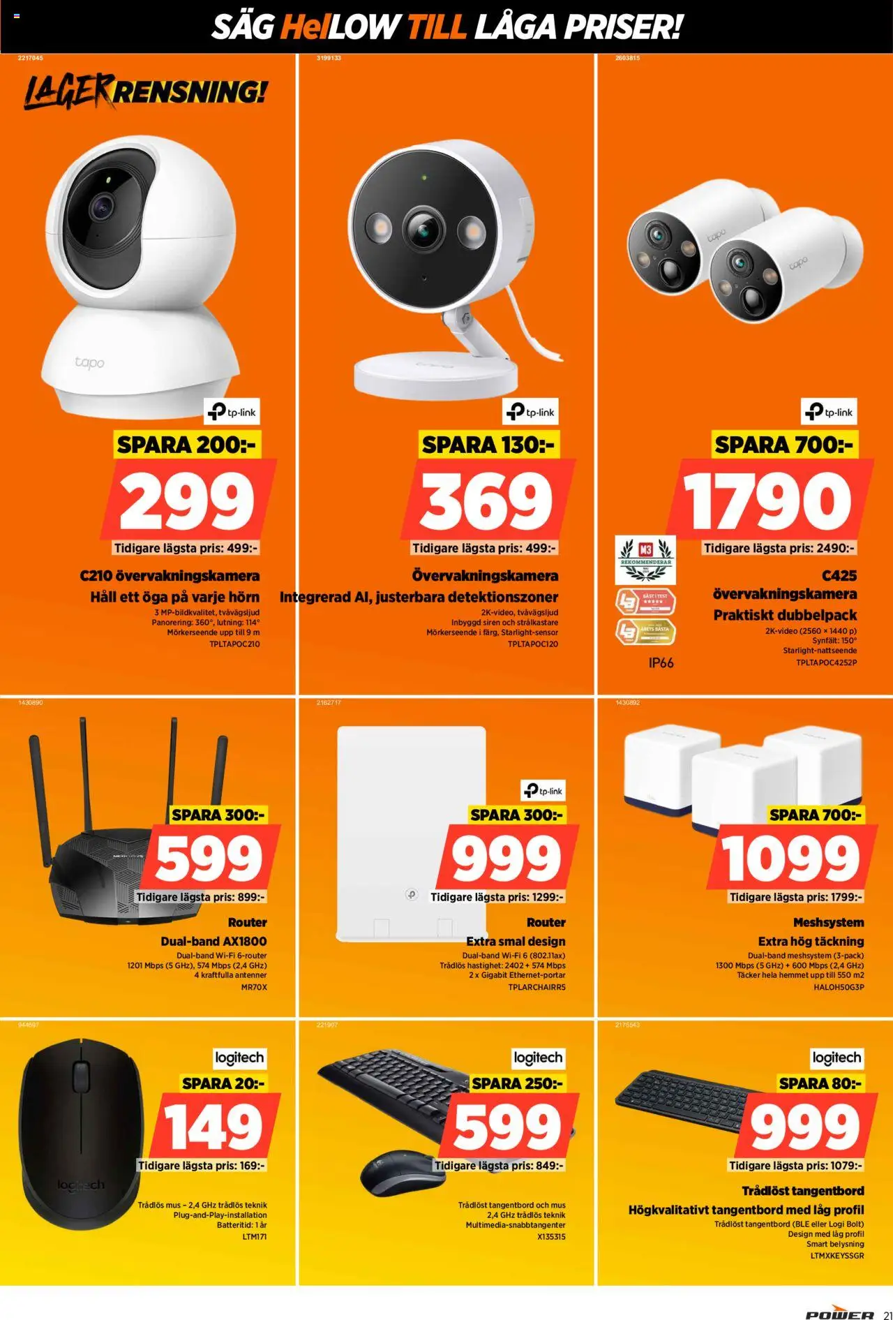 Power reklamblad aktuell från 20.10.2025 | Sida: 21 | Produkter: Såg, Häll, Router, Wifi