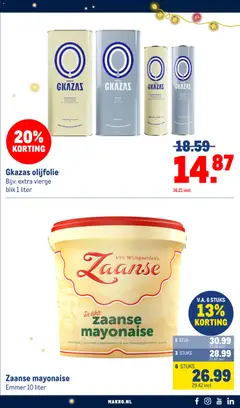 Makro - Folder - Voorbeeld van een folder van Makro, geldig van 03.12.2025 | Pagina: 33 | Producten: Káposztalevél, Olijfolie