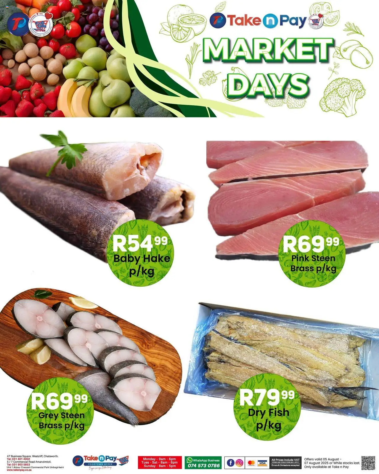 Take n Pay Market Day │ valid from 05.08.2025 | Page: 7 | Products: Fish