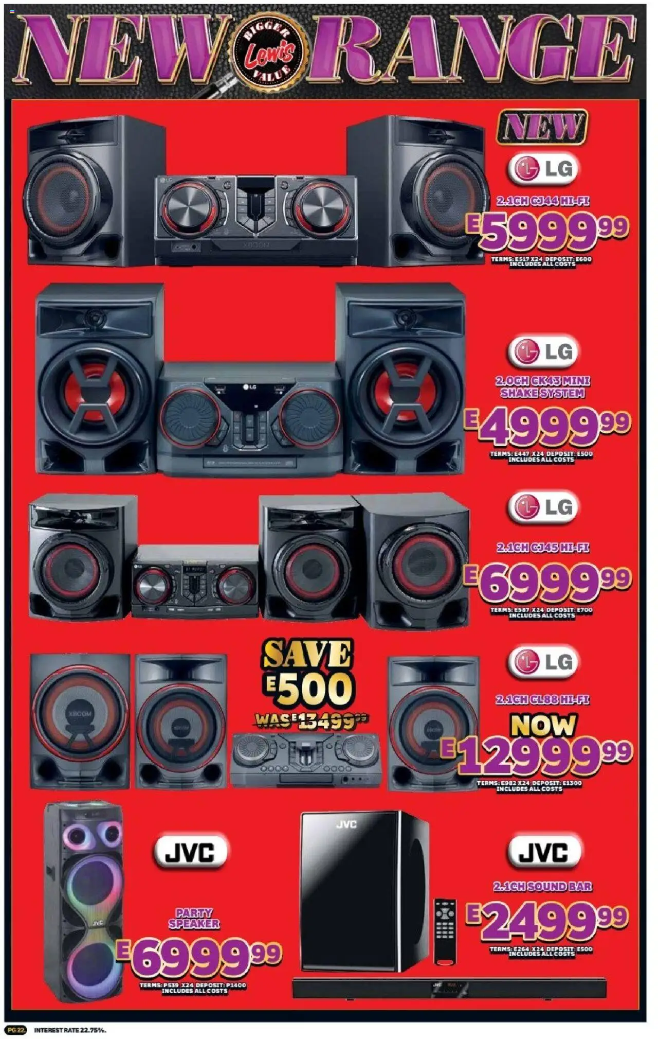 New Lewis Stores catalogue – valid from 01.10.2025 | Page: 22 | Products: Speaker