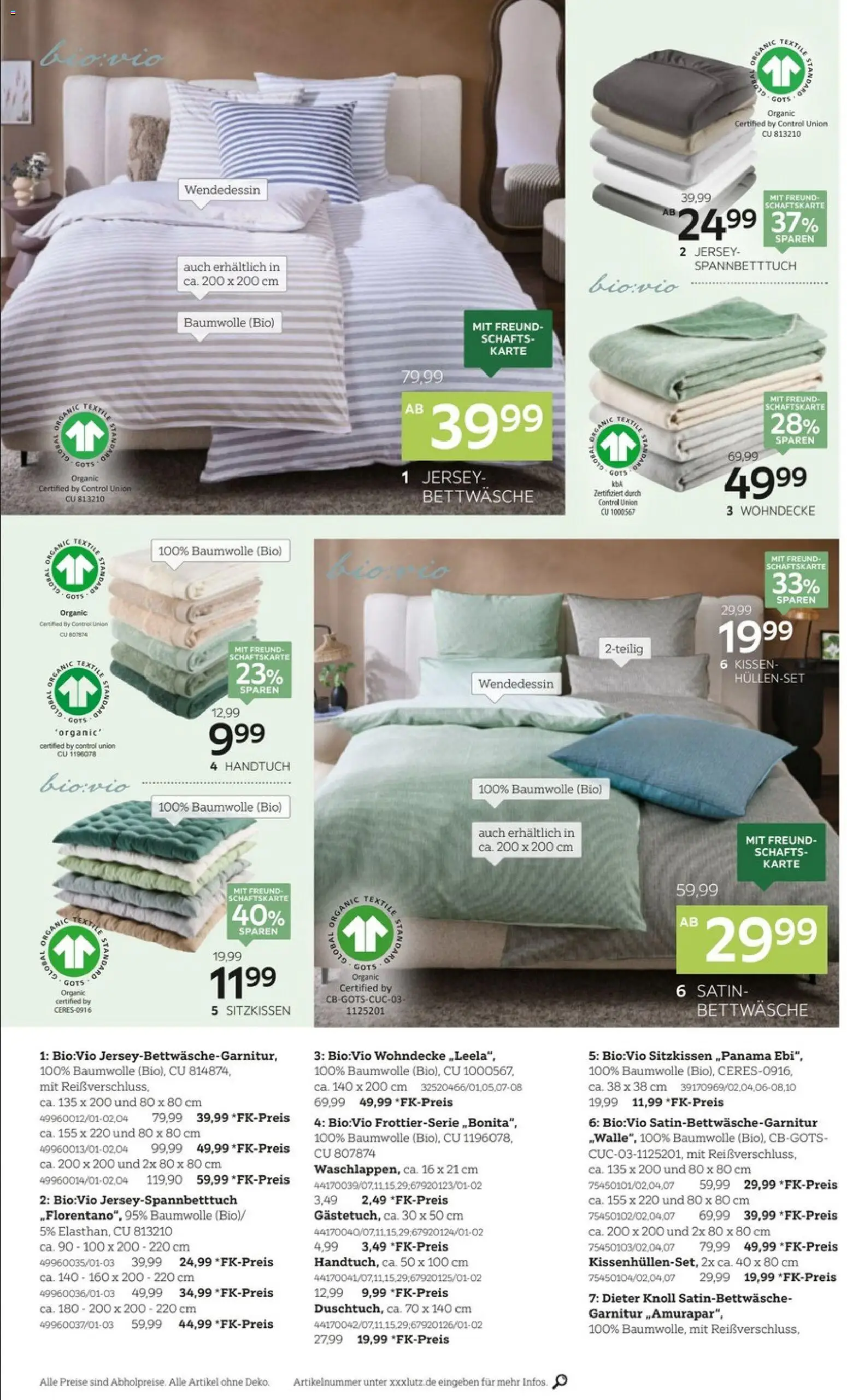XXXLutz Wohnaccessoires – gültig ab 29.03.2026 | Seite: 8 | Produkte: Kissen, Bettwäsche