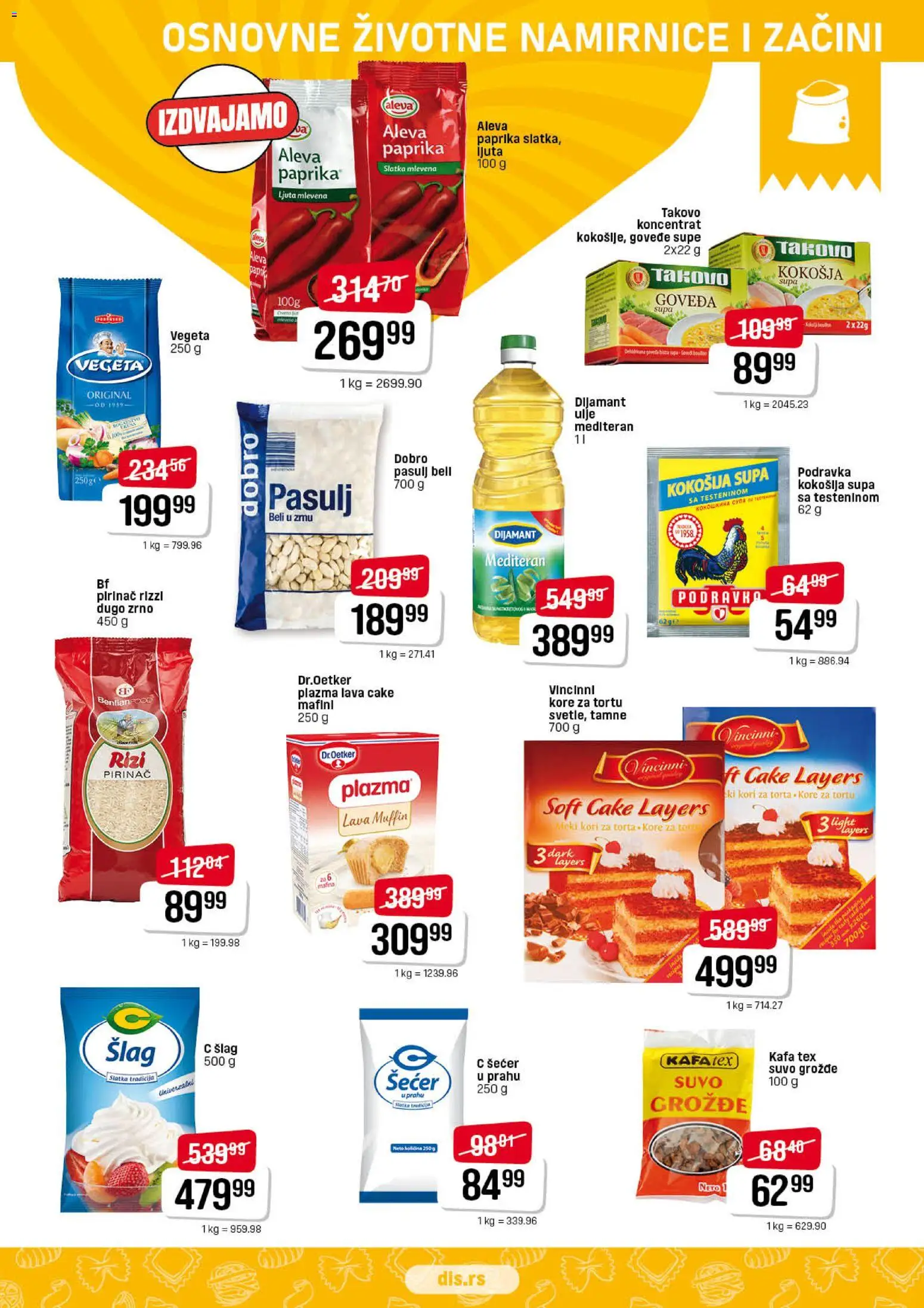 Super DIS katalog - važi od 20.11.2025 | Strana: 7 | Proizvode: Šećer, Podravka, Kafa, Pirinač