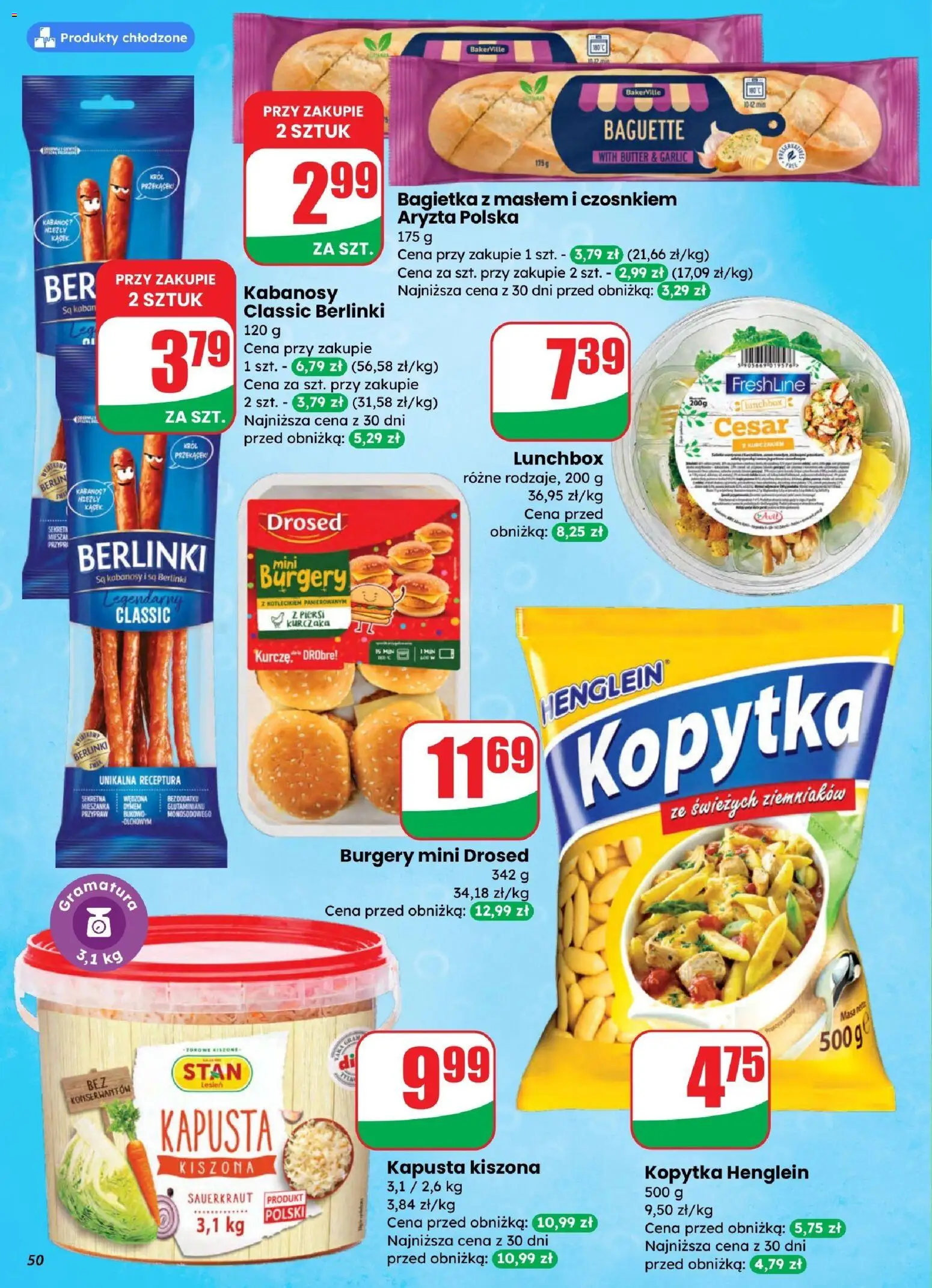 Dino gazetka od 25.03.2026 | Strona: 50 | Produkty: Kapusta, Kapusta kiszona, Kabanosy, Kopytka
