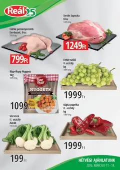 Reál Bevásárló hétvége - Kisalföld - amely érvényes a következő dátumtól: 11.03.2026