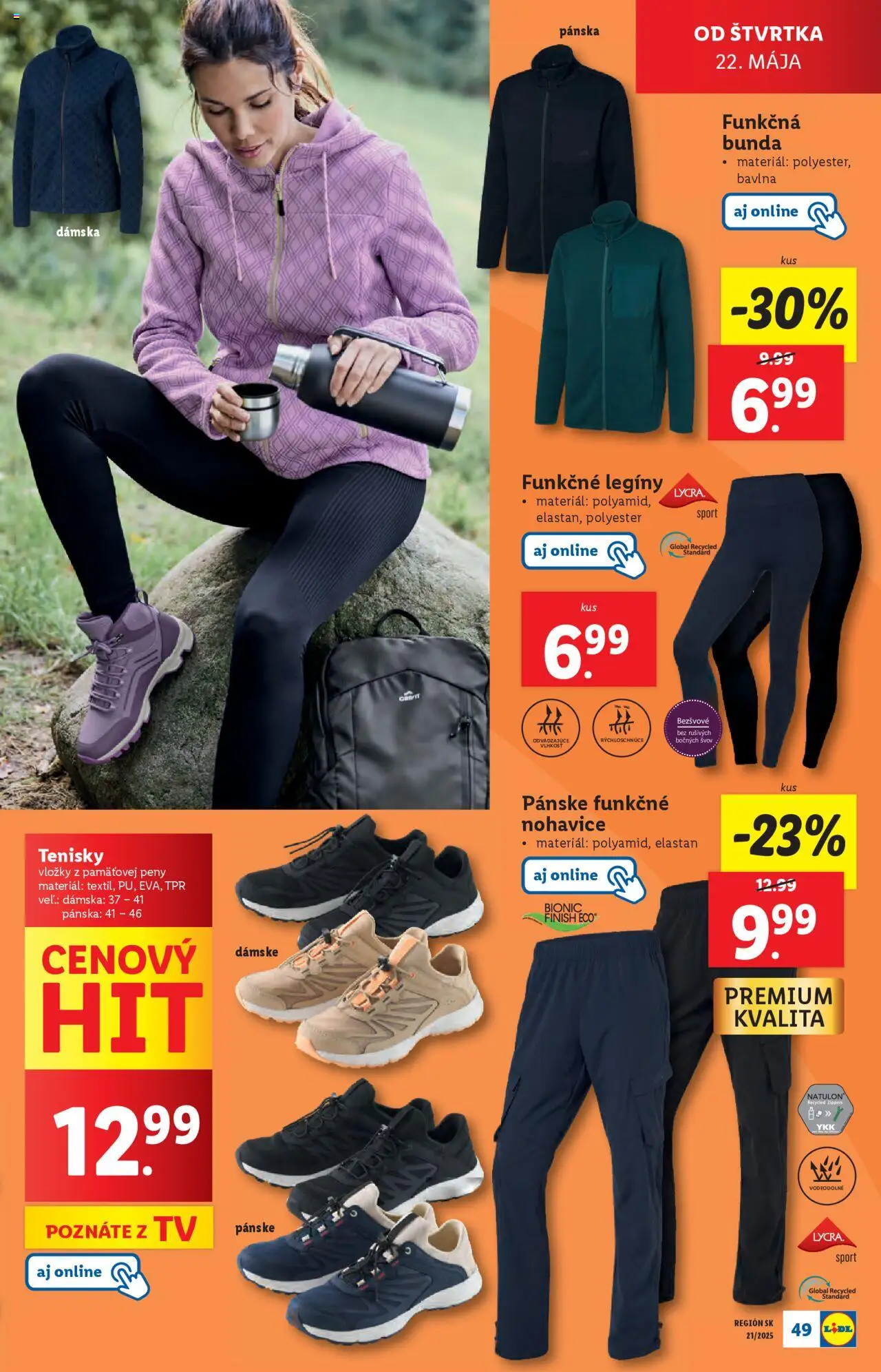 Lidl leták │ platný od 19.05.2025 | Strana: 73 | Produkty: Tv, Bunda, Legíny