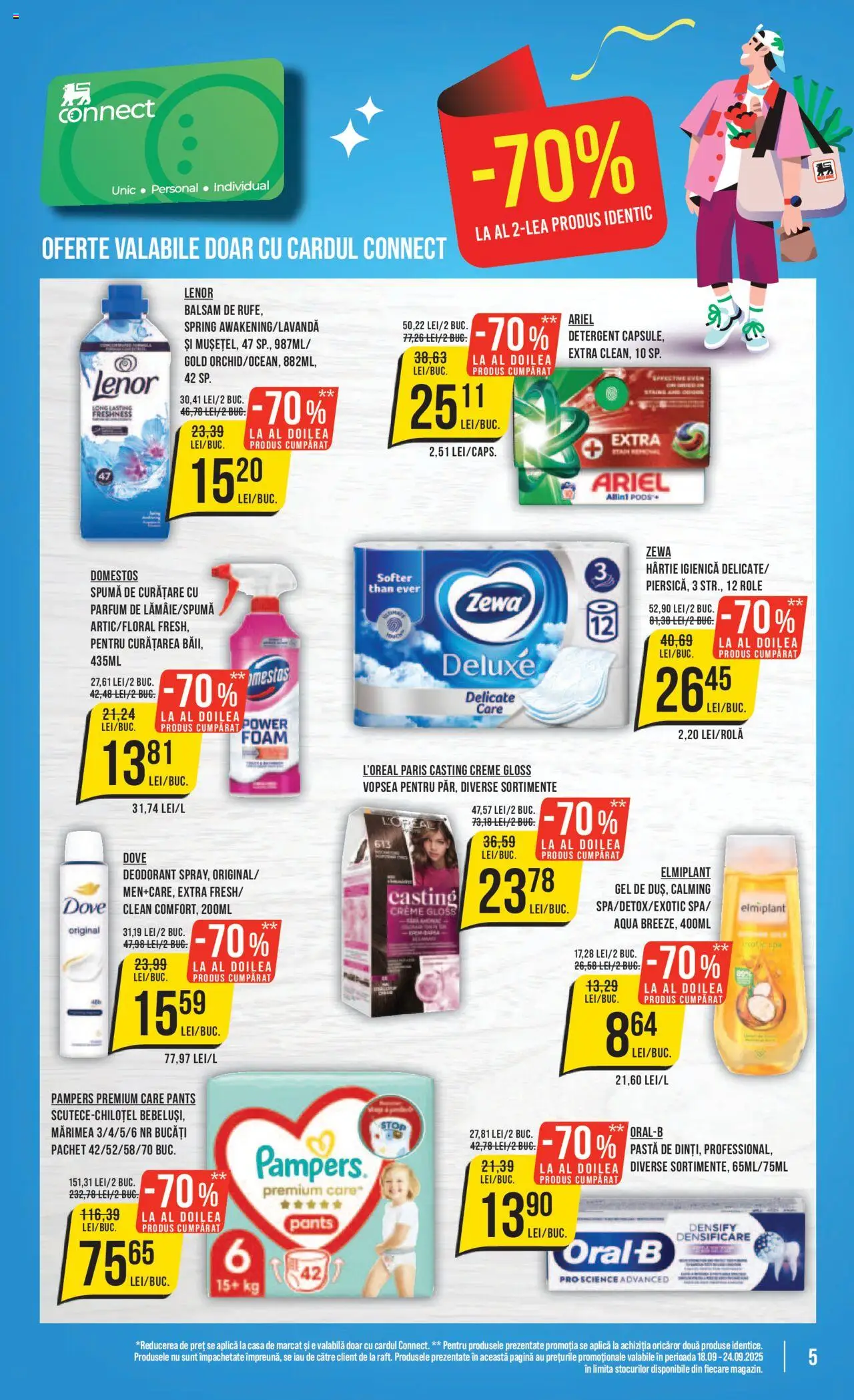 Noul catalog Mega Image – valabil de la 18.09.2025 | Pagină: 5 | Produse: Pomelo, Vopsea, Balsam, Detergent