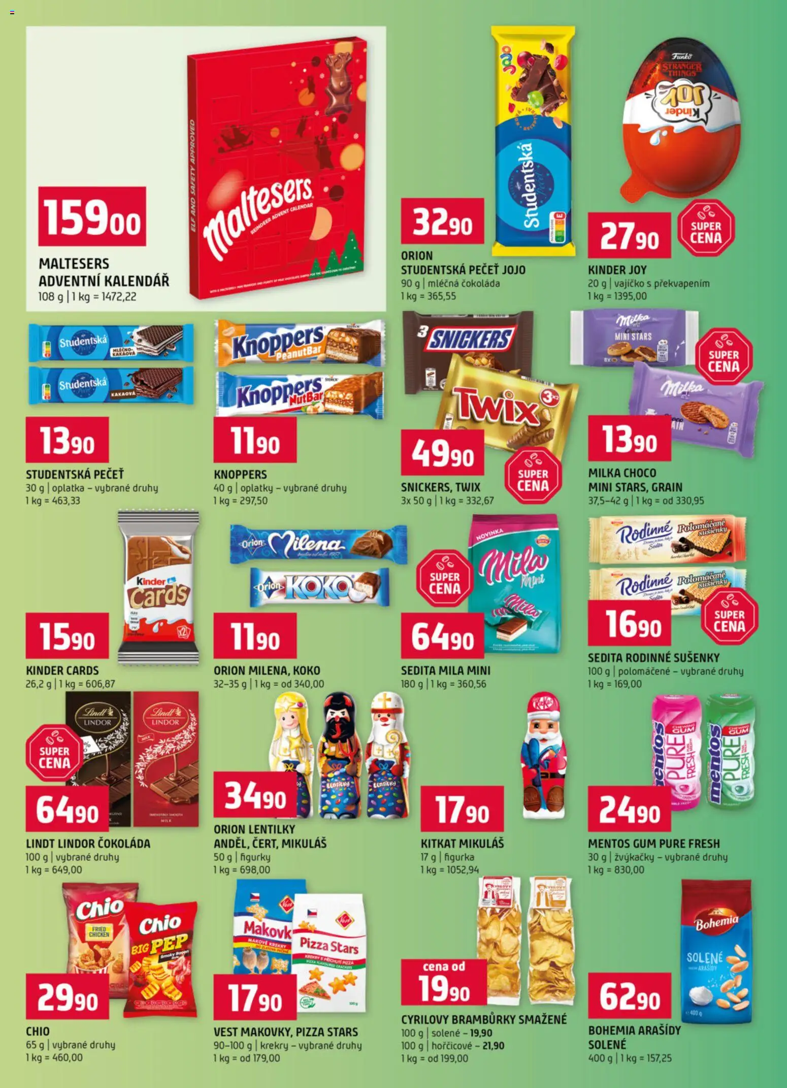 Terno leták - Blatná, Strakonice od 26.11.2025 | Strana: 8 | Produkty: Jojo, Knoppers, Adventní kalendář, Cyrilovy brambůrky