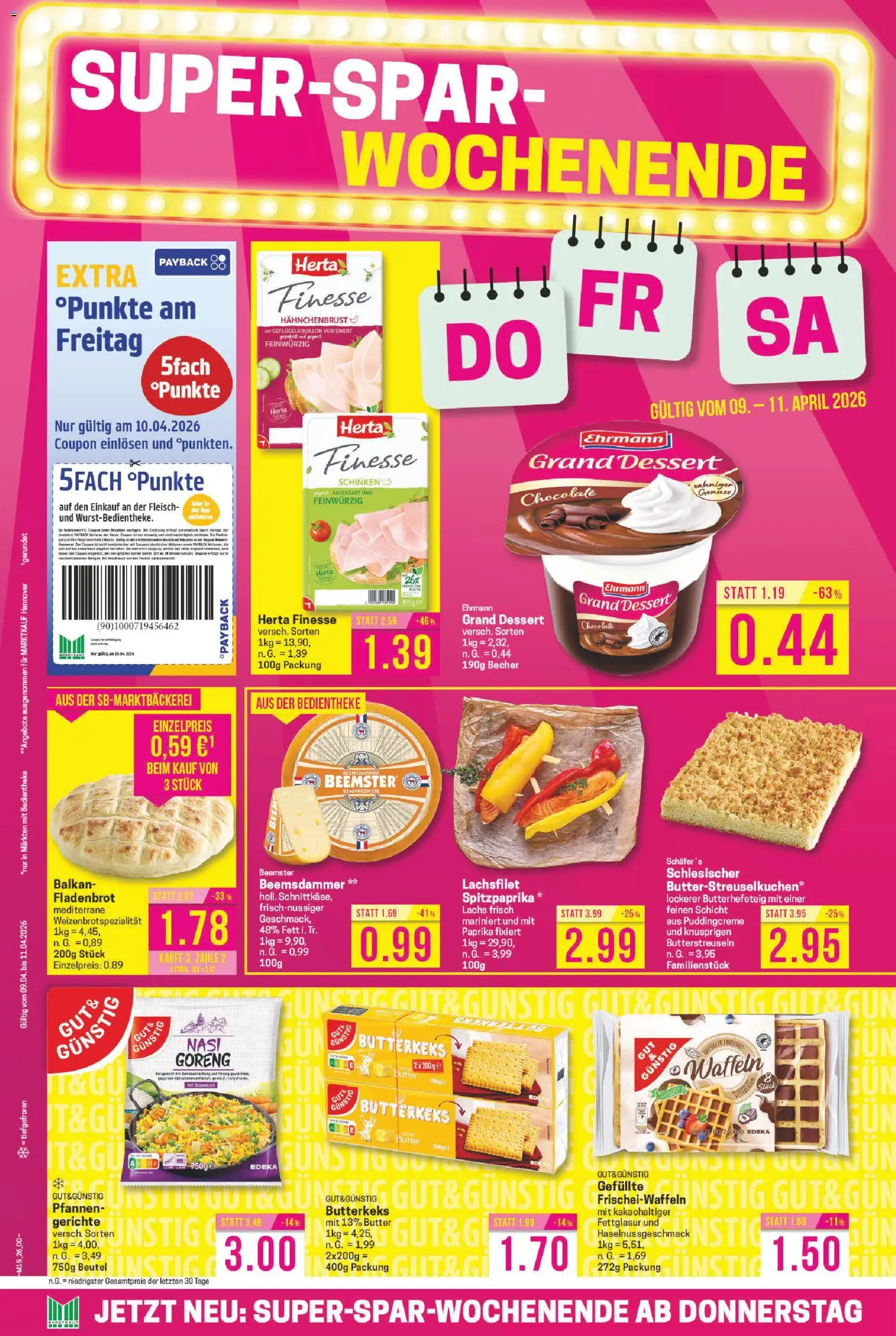 Marktkauf Prospekt 	 – gültig ab 07.04.2026 | Seite: 26 | Produkte: Lachs, Paprika, Fleisch, Herta finesse