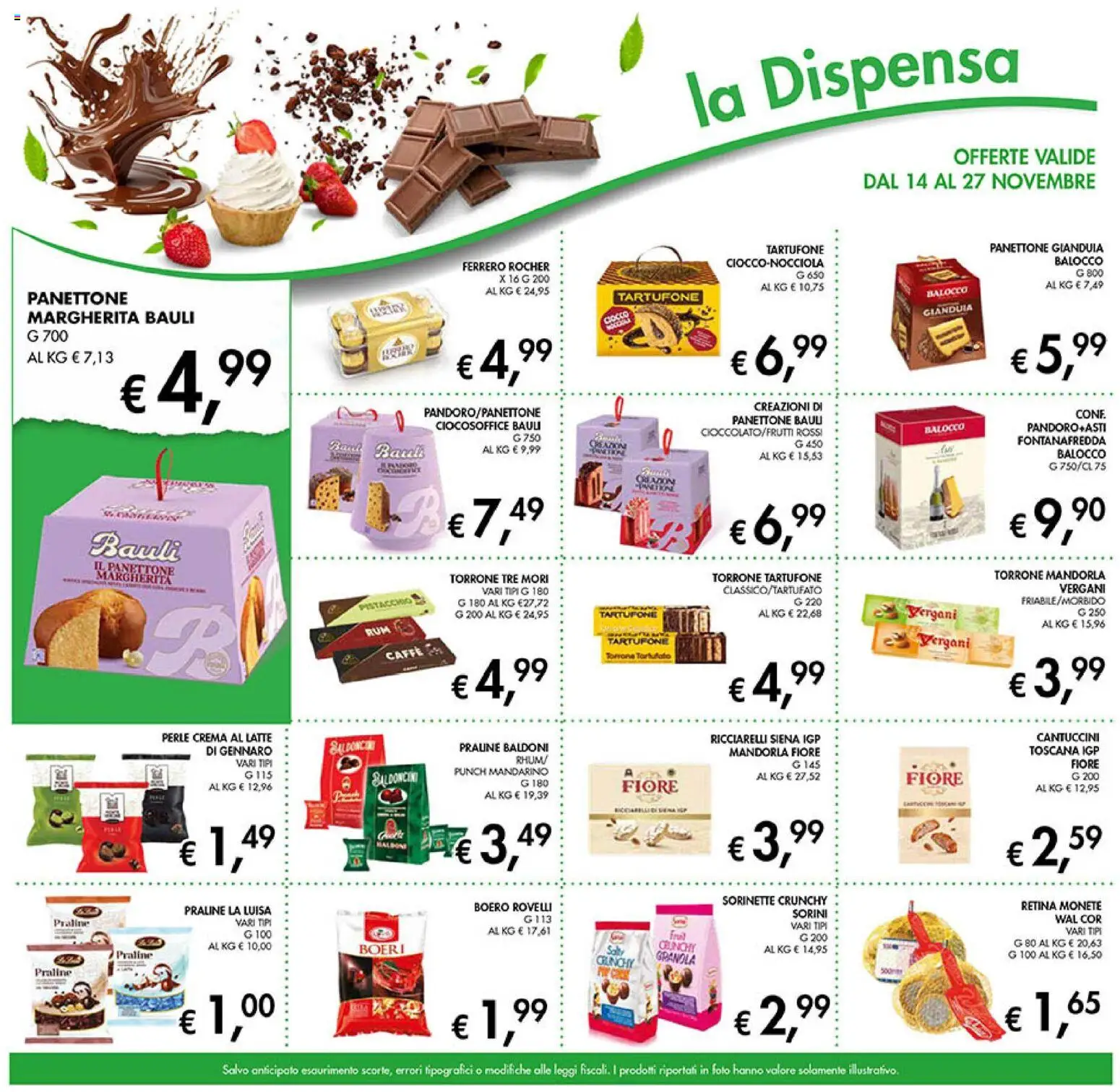 Volantino Coal del 14.11.2025 | Pagina: 15 | Prodotti: Crema, Latte, Panettone, Cocco