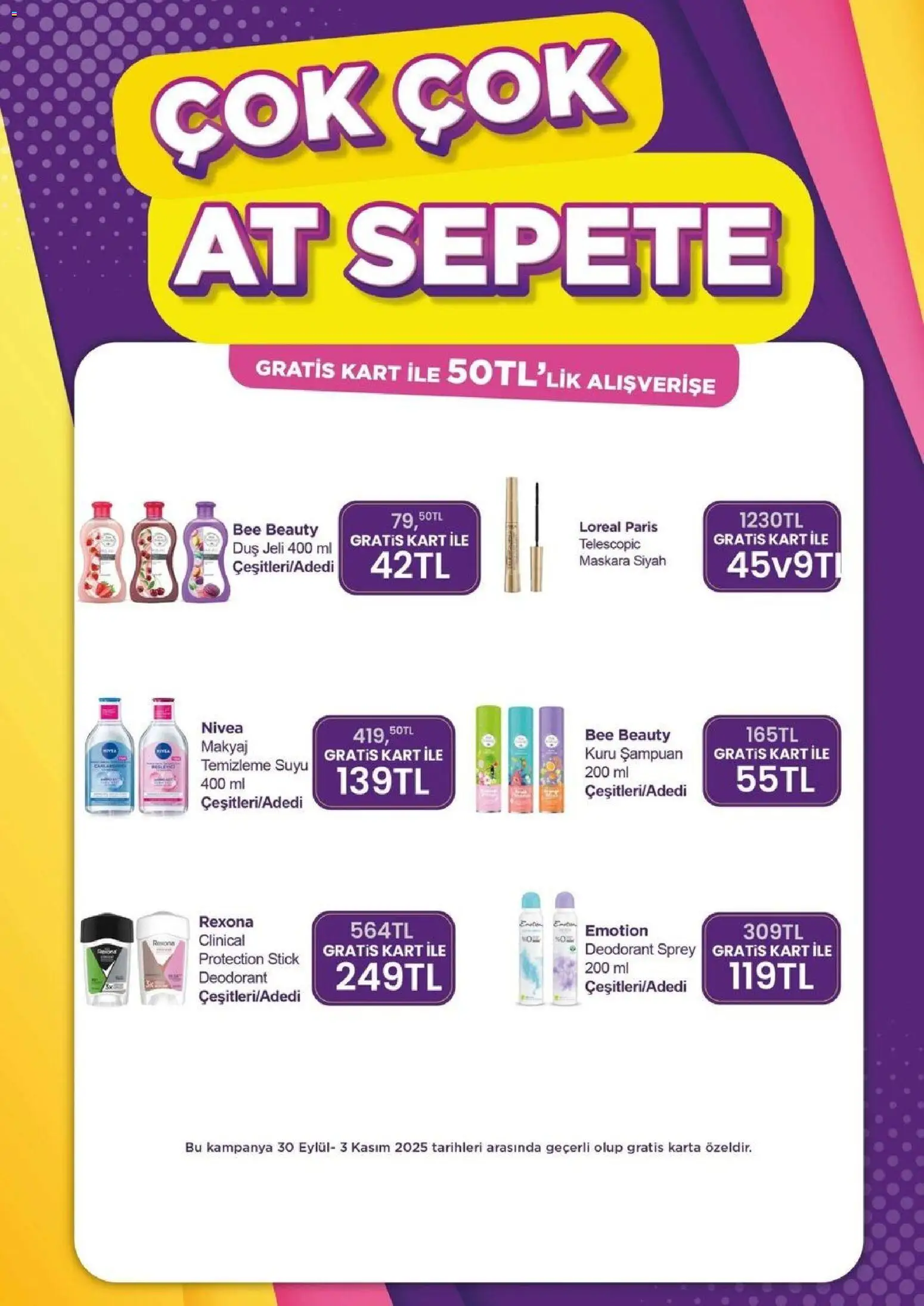 Gratis aktüel ürünler kataloğu yayımlandı! Bu hafta 01 - 30 Kasım 2025 günü Gratis indirimli ürünleri