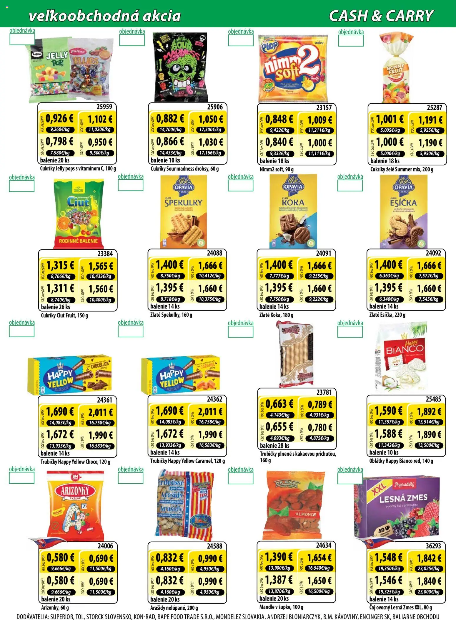 Nové Milk Agro akcie – leták je platný od 03.12.2025 | Strana: 4 | Produkty: Čaj, Cukríky, Arašidy, Mandle