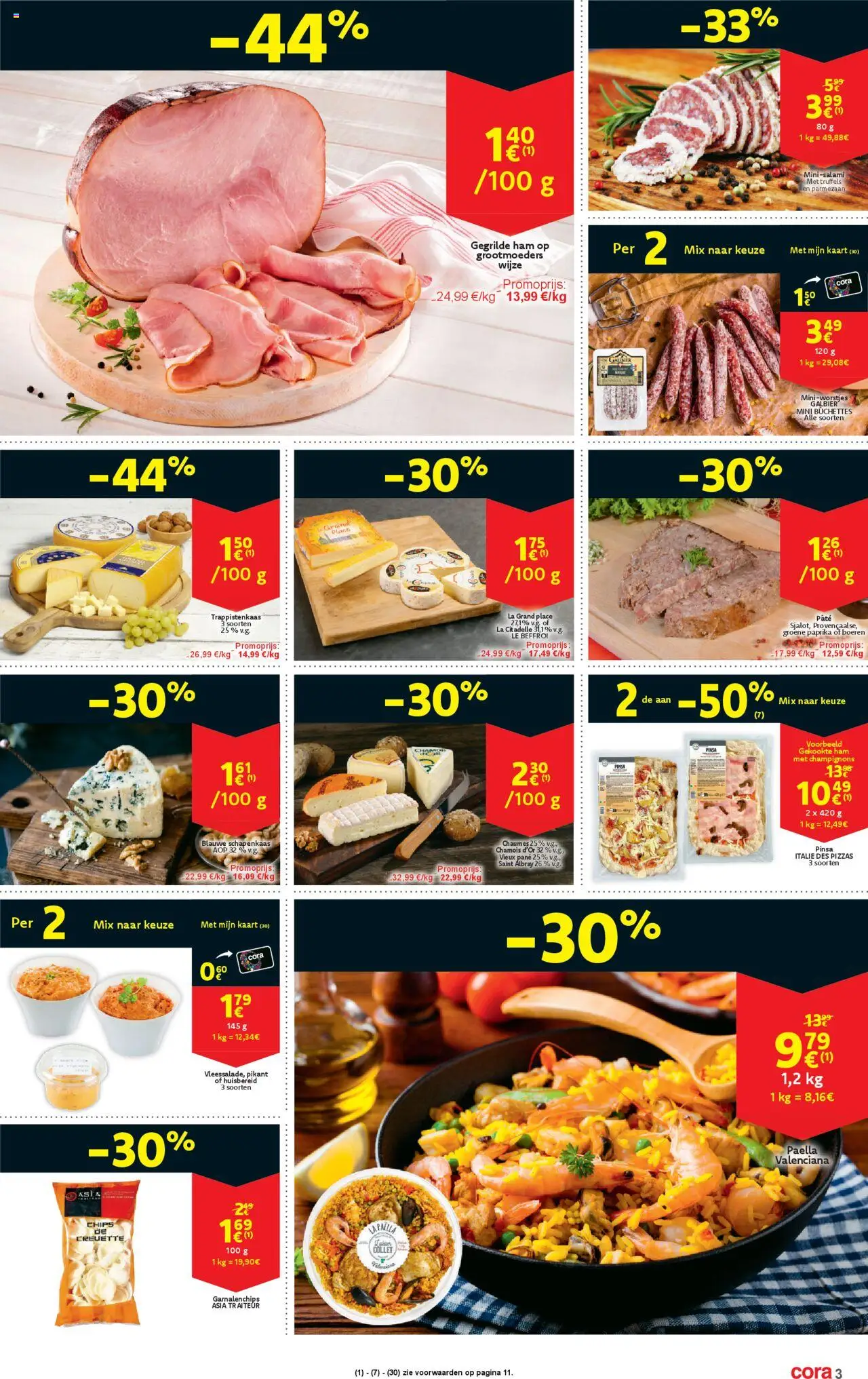 {H1} | Pagina: 3 | Producten: Ham, Chips, Parmezaan, La