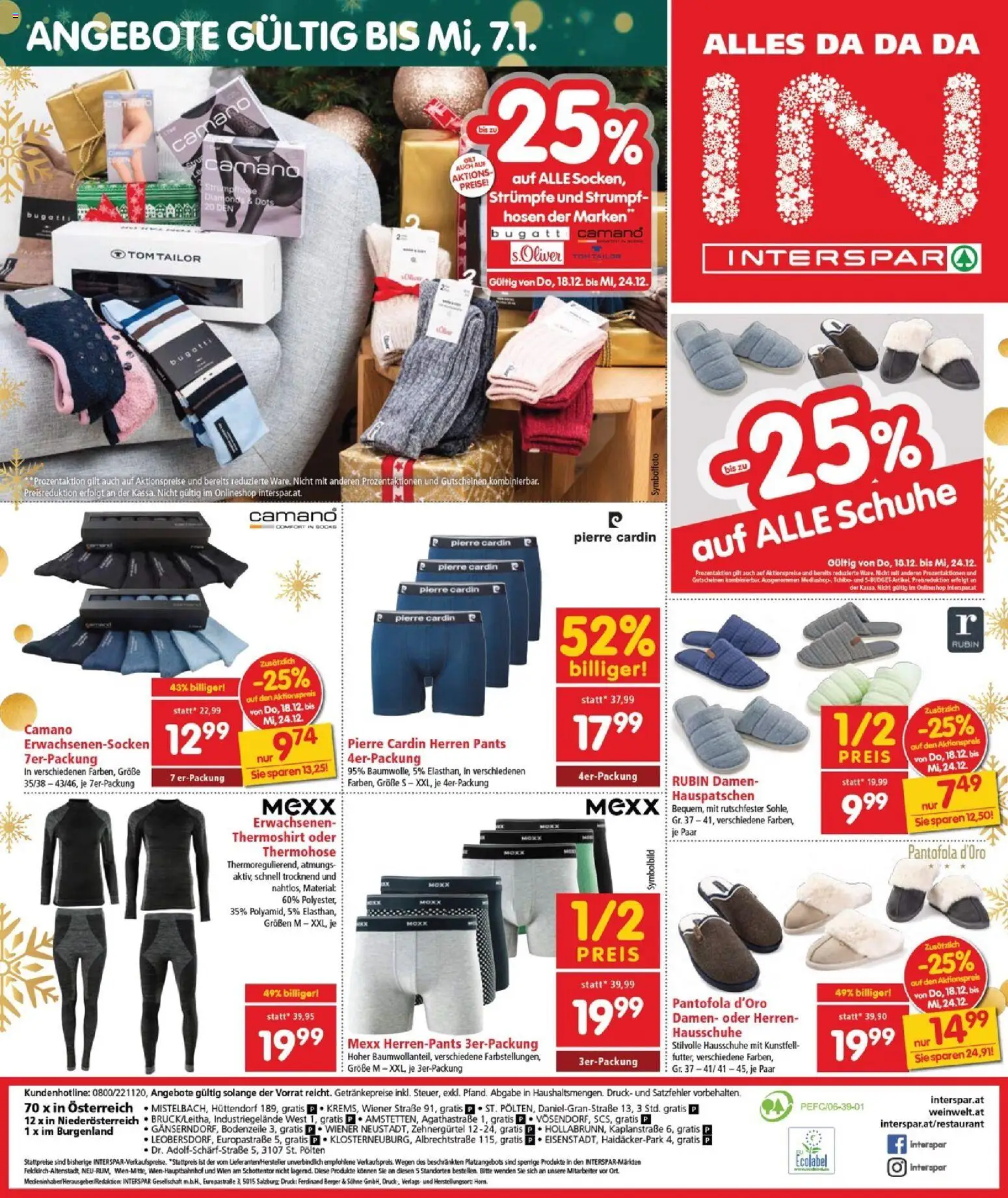 Interspar Flugblatt - Burgenland Nord gültig ab 18.12.2025 | Seite: 24 | Produkte: Hausschuhe