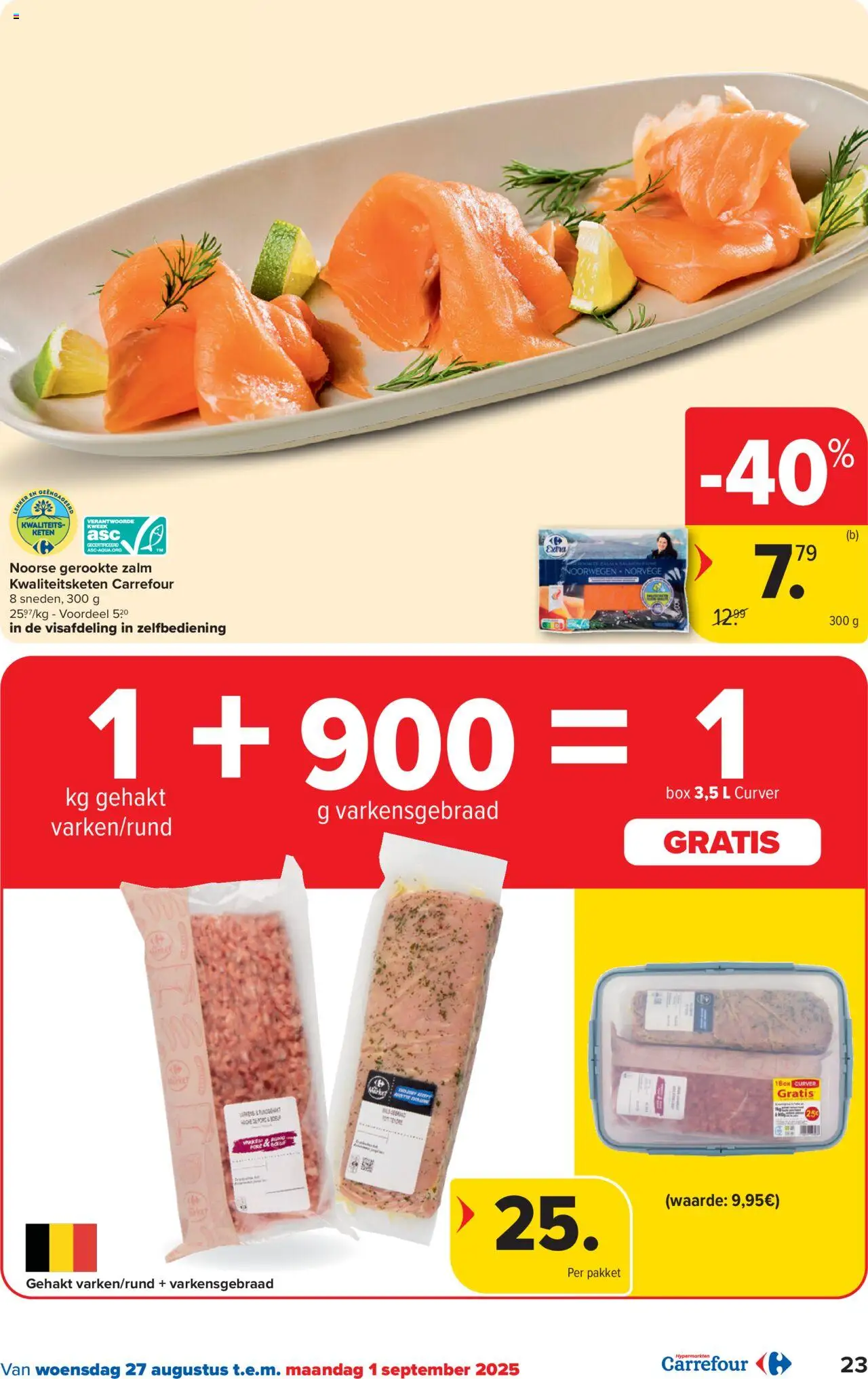 | Pagina: 23 | Producten: Gehakt, Zalm, Box