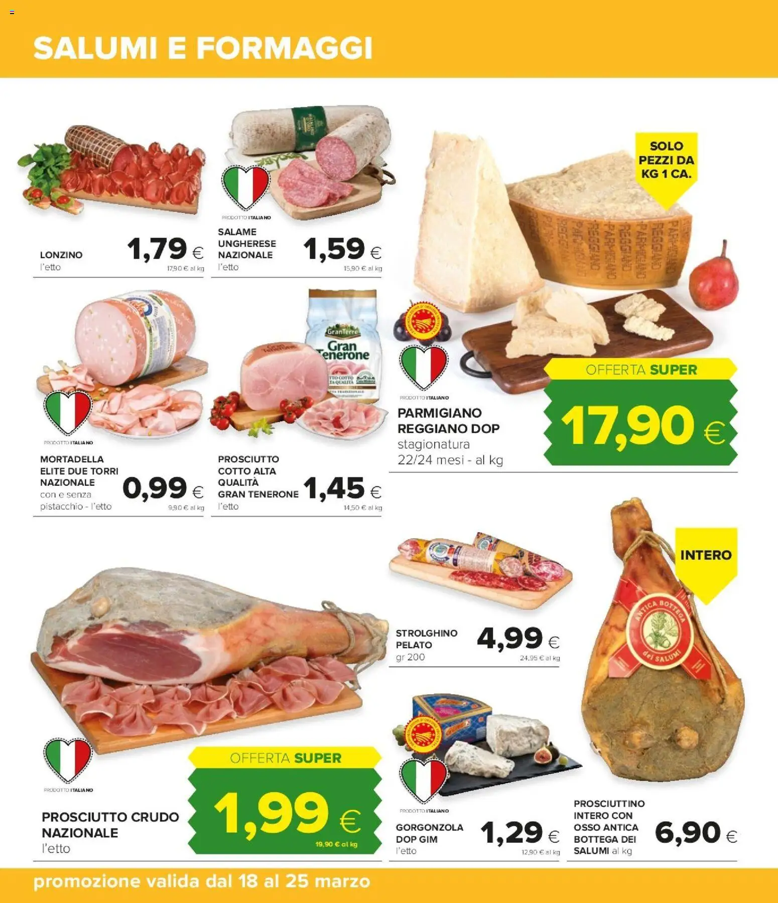 Volantino Oasi del 18.03.2026 | Pagina: 12 | Prodotti: Salame, Mortadella, Parmigiano reggiano, Parmigiano