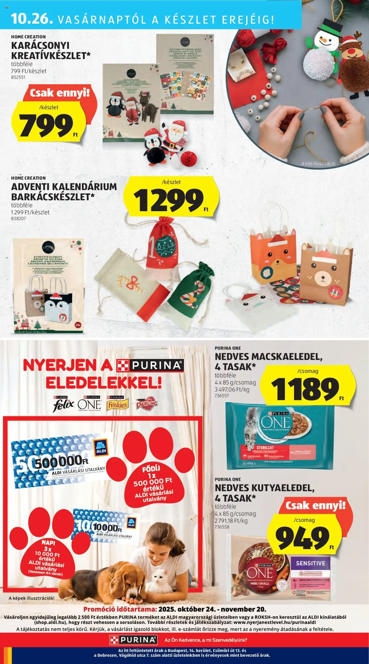 Aldi akciós ujság - amely érvényes a következő dátumtól: 24.10.2025 | Oldal: 42 | Termékek: Purina one