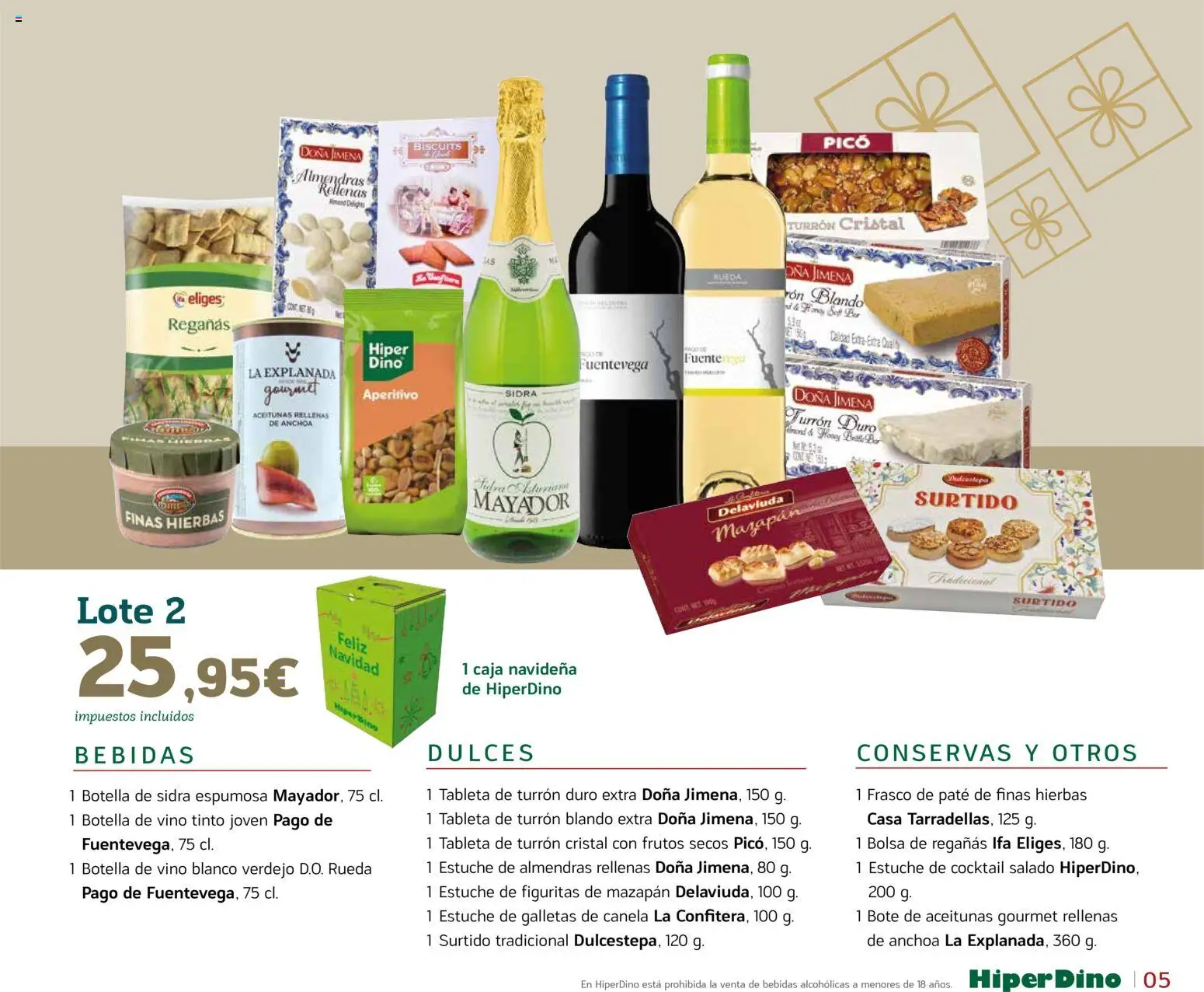 HiperDino - Catálogo Lotes y Cestas │ válido desde el 10.11.2025 | Página: 5 | Productos: Tableta, Frutos secos, Bolsa, Anchoa