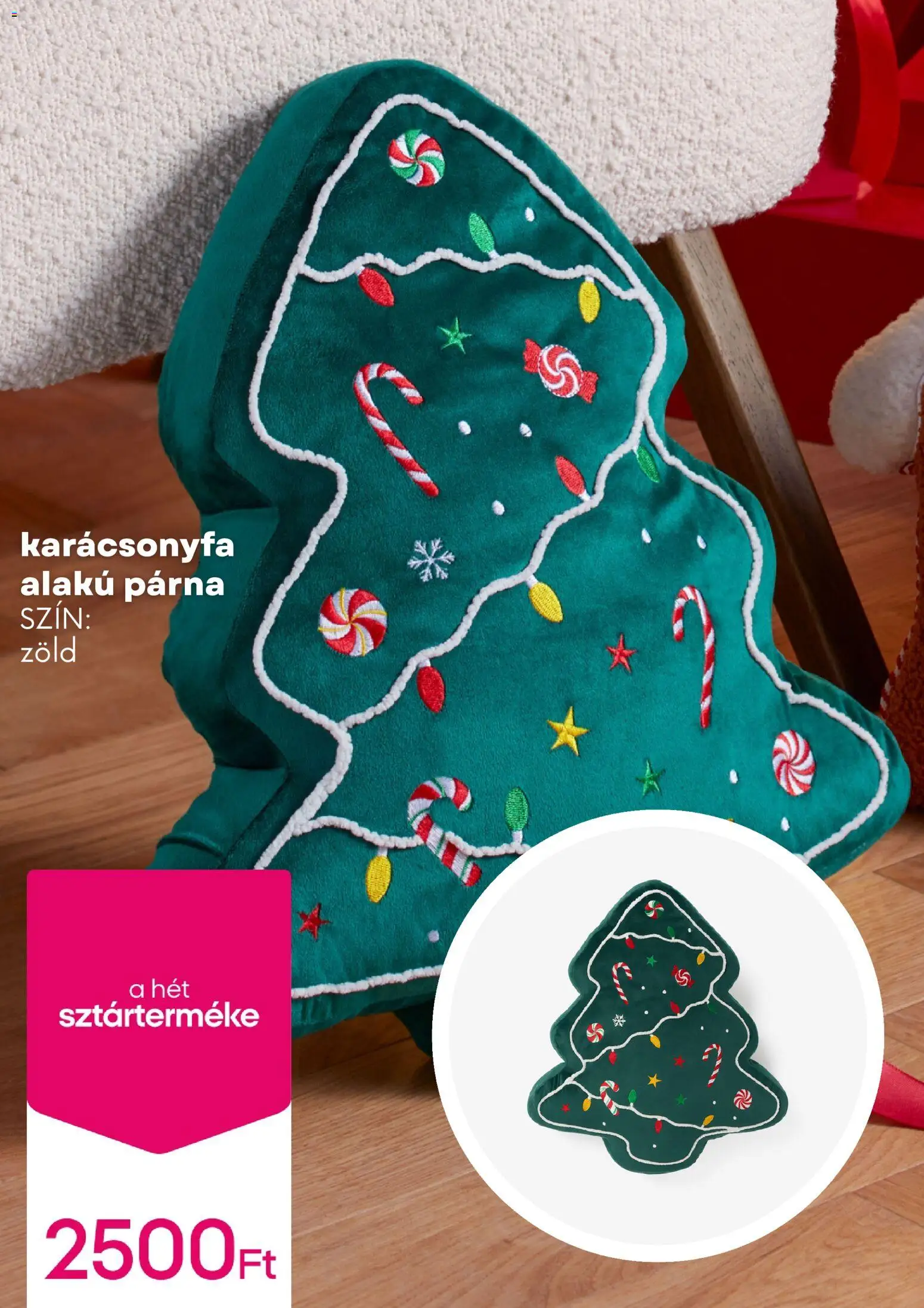 Pepco akciós ujság - amely érvényes a következő dátumtól: 20.11.2025 | Oldal: 7 | Termékek: Karácsonyfa, Párna