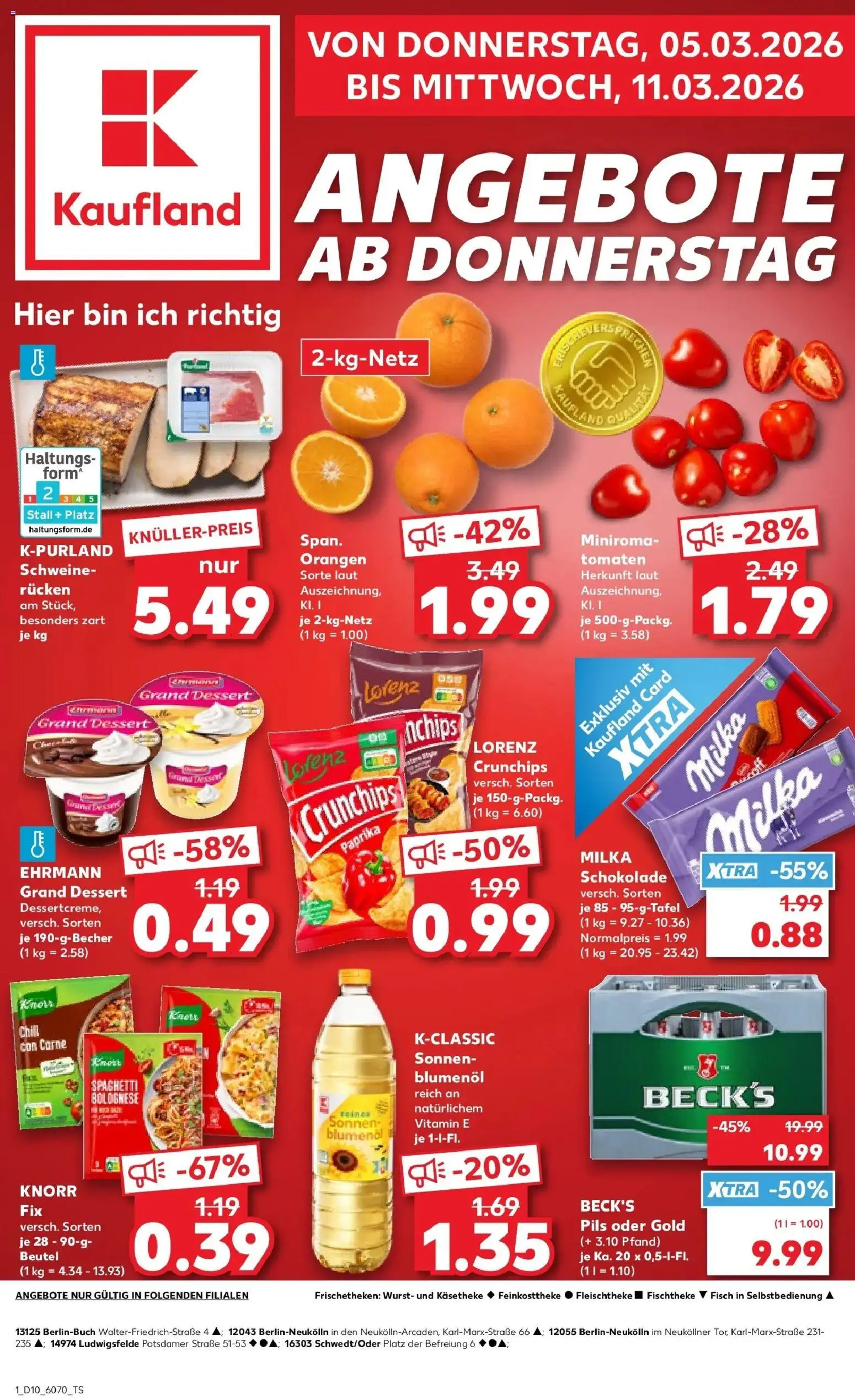Kaufland Prospekt Berlin	 – gültig ab 02.03.2026 | Seite: 13 | Produkte: Knorr, Milka, Paprika, Lorenz crunchips