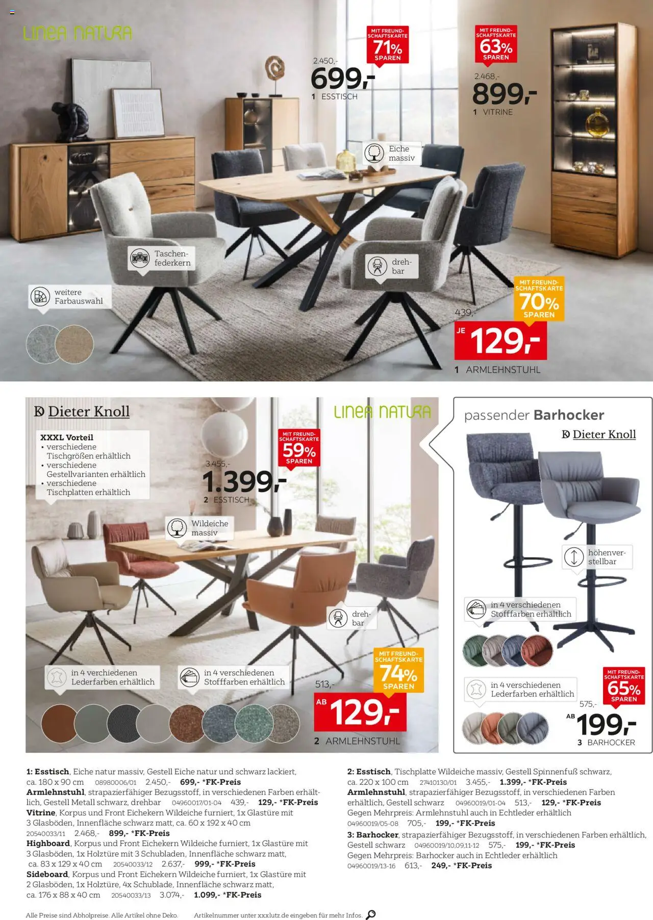 XXXL Lutz Prospekt 	 – gültig ab 12.10.2025 | Seite: 22 | Produkte: Esstisch, Vitrine, Barhocker