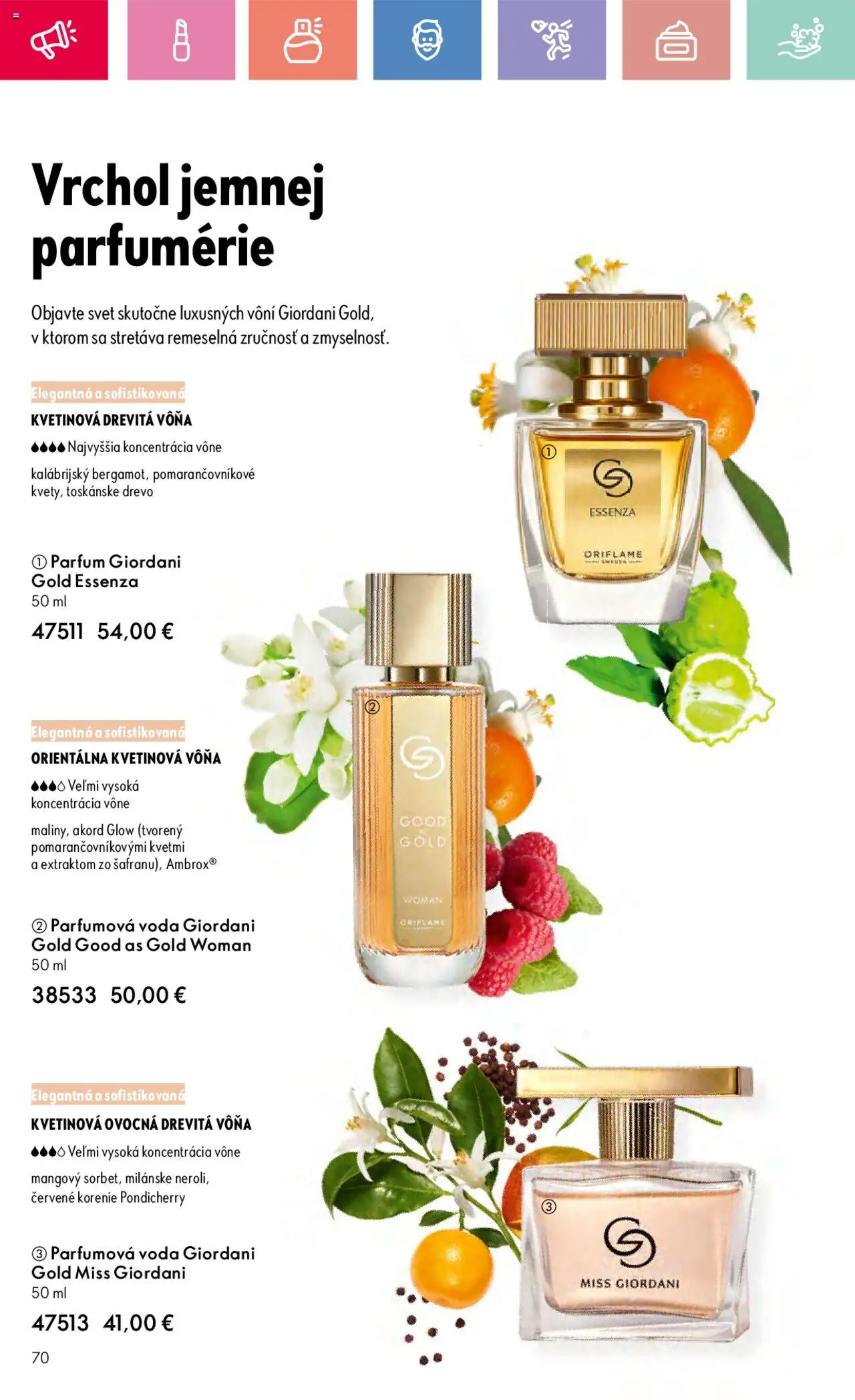 Katalóg Oriflame 10 2025 │ platný od 06.07.2025 | Strana: 70 | Produkty: Korenie, Voda