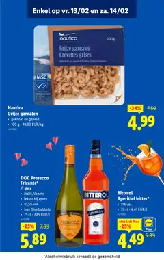 Bitterol Aperitief bitter*, 11% vol., 70 cl - 6,41 EUR/l - Voorbeeld van een folder van Lidl, geldig van 11.02.2026 | Pagina: 59