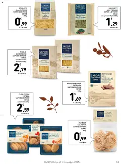 Anteprima del volantino Cappellacci con Zucca e Parmigiano Reggiano, Cappellacci con Zucca e Parmigiano Reggiano 250g valido a partire dal 22.10.2025 | Pagina: 13 | Prodotti: Pasta, Spinaci, Parmigiano reggiano, Fettuccine