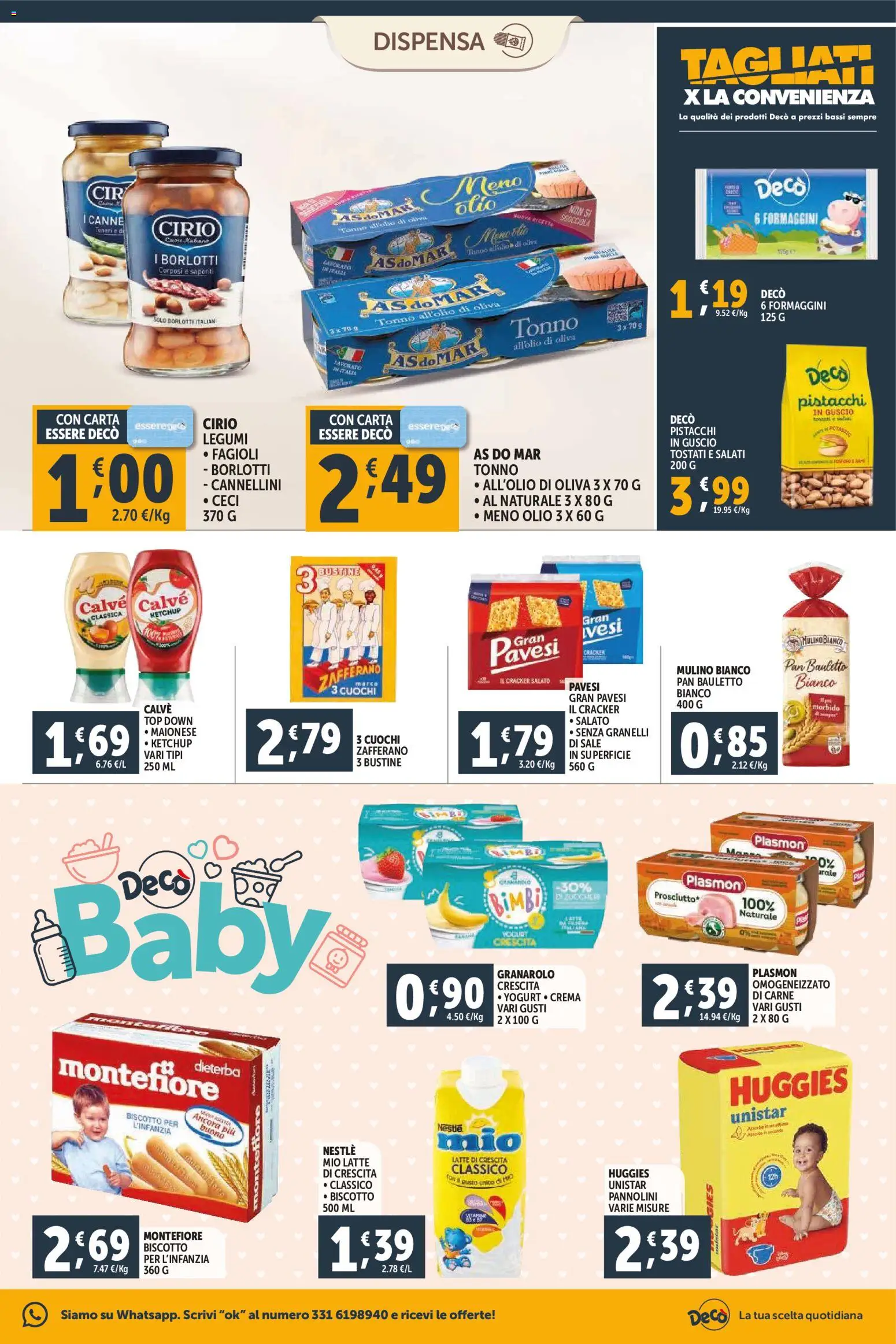 Volantino Decò del 23.02.2026 | Pagina: 9 | Prodotti: Legumi, Maionese, Top, Pistacchi