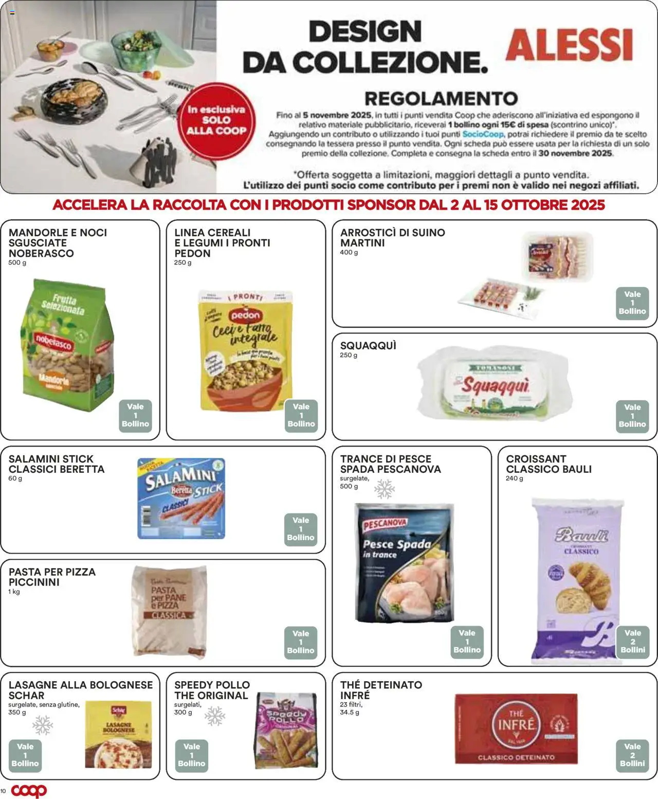 Volantino COOP del 02.10.2025 | Pagina: 9 | Prodotti: Pollo, Cereali, Noci, Croissant
