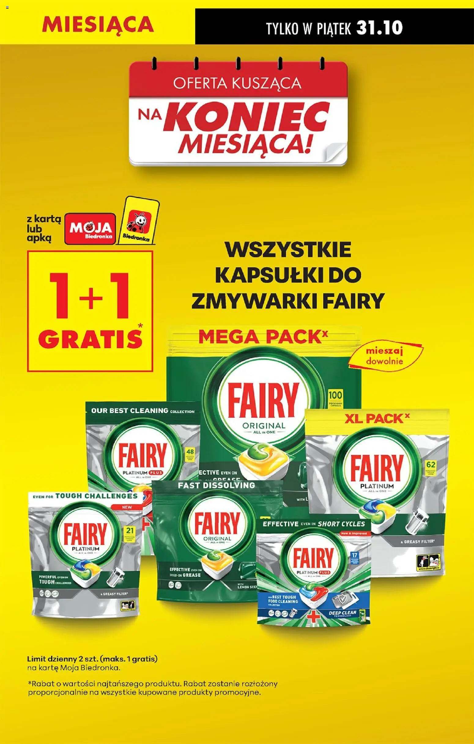 Biedronka gazetka - Oferta w tym tygodniu od 29.10.2025 | Strona: 5 | Produkty: Karta, Fairy platinum, Fairy, Kapsułki do zmywarki