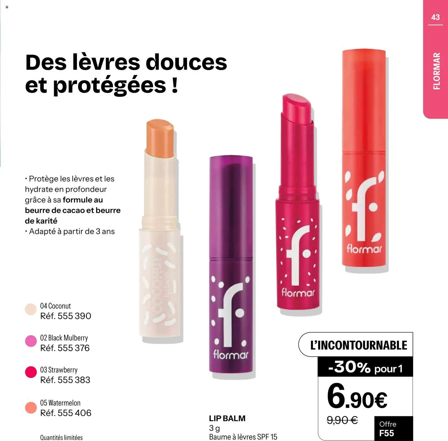 {H1} | Page: 43 | Produits: Baume à lèvres, Beurre de karité, Beurre