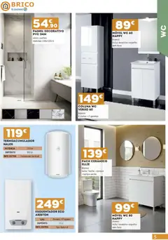 Pré-visualização E.Leclerc - Folheto Brico Lamego válido de 21.03.2026 | Página: 5 | Produtos: Lavatório, Espelho