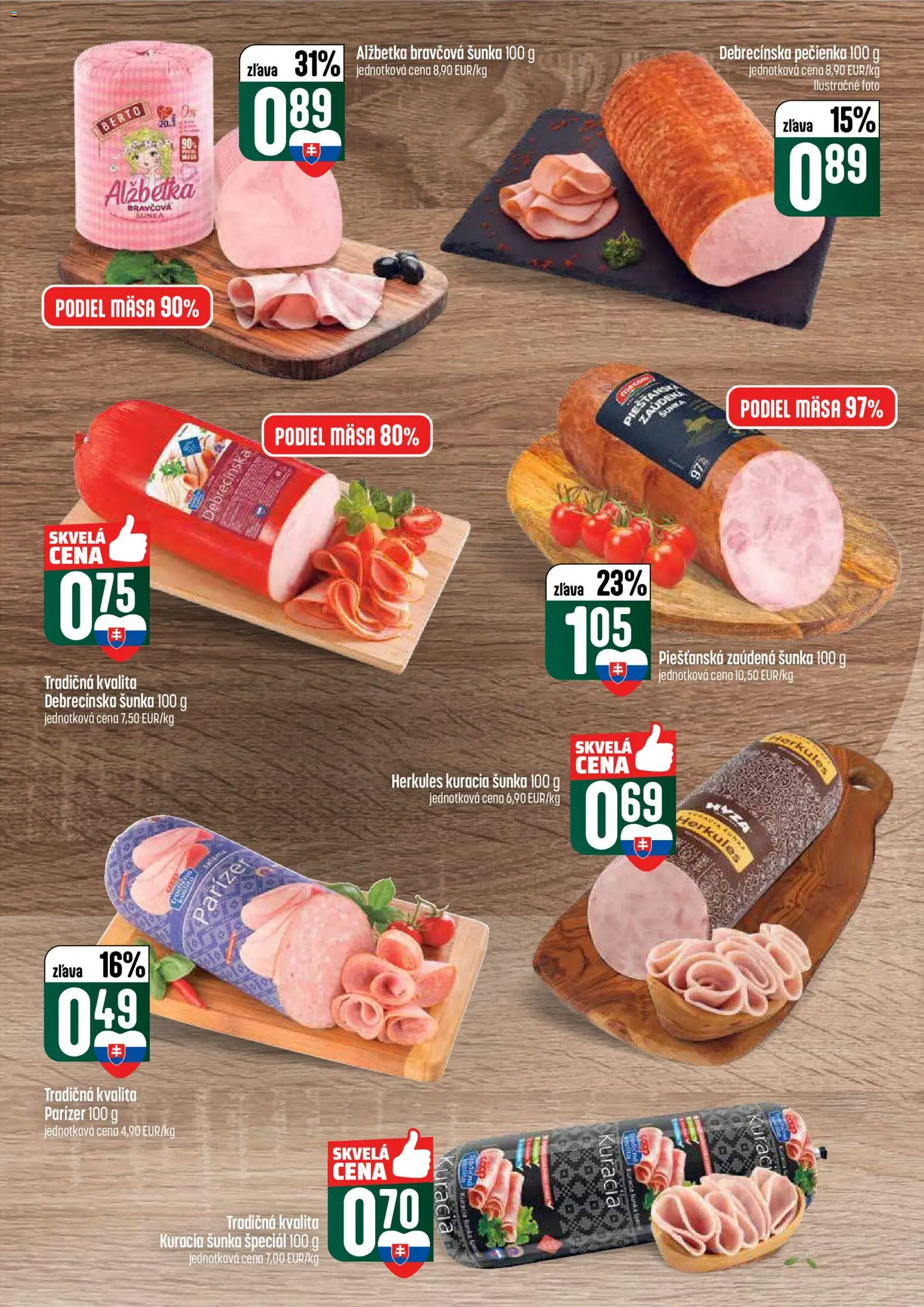 Nové COOP Jednota akcie – leták je platný od 05.03.2026 | Strana: 12 | Produkty: Šunka