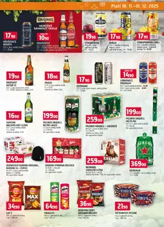 Náhled letáku Terno leták - Vánoční speciál od 18.11.2025 | Strana: 11 | Produkty: Budvar, Cider, Radegast, Budvar 33