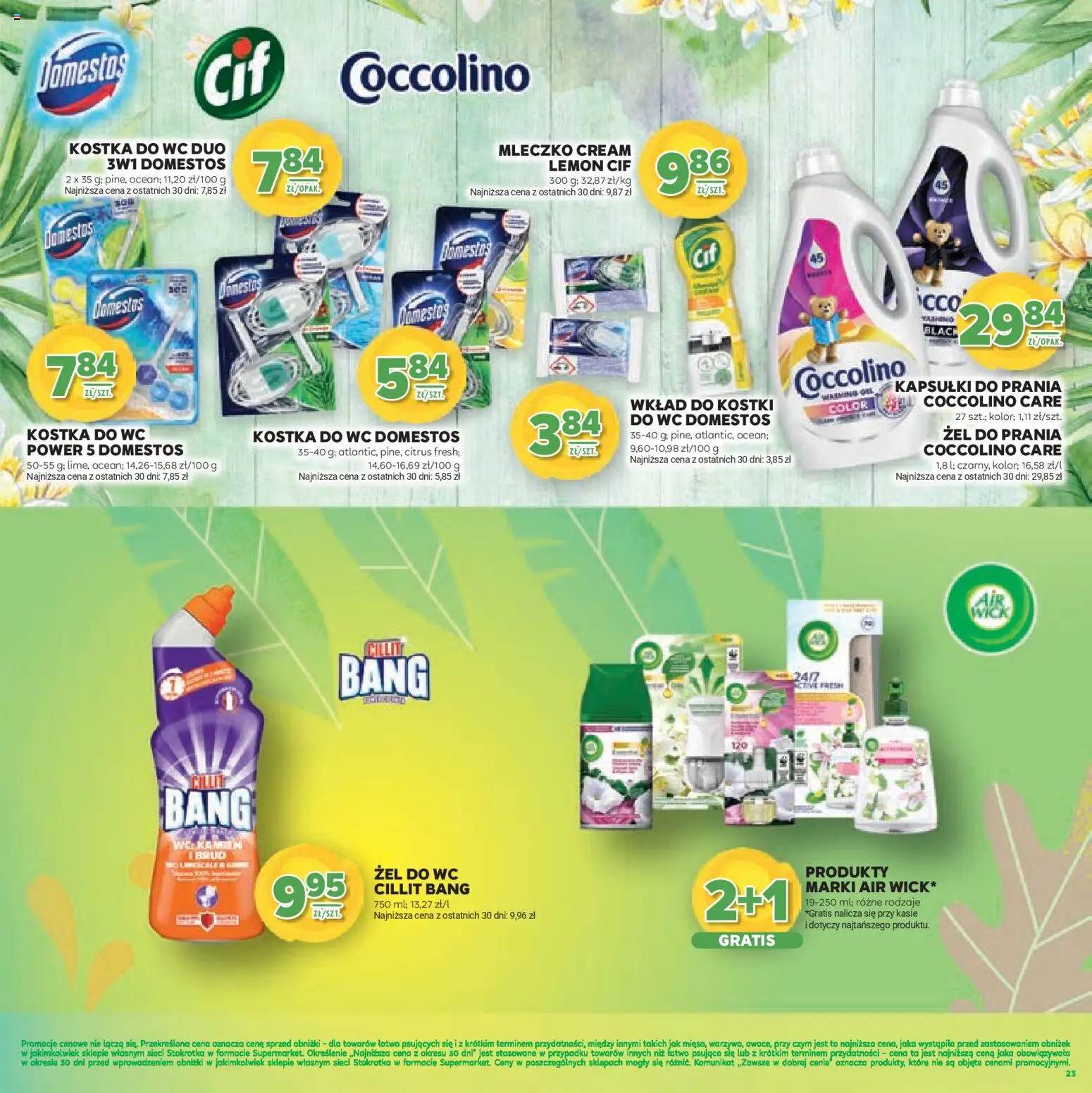 Stokrotka Gazetka - Wiosenne Inspiracje od 26.02.2026 | Strona: 23 | Produkty: Stokrotka, Coccolino kapsułki, Coccolino, Kapsułki do prania