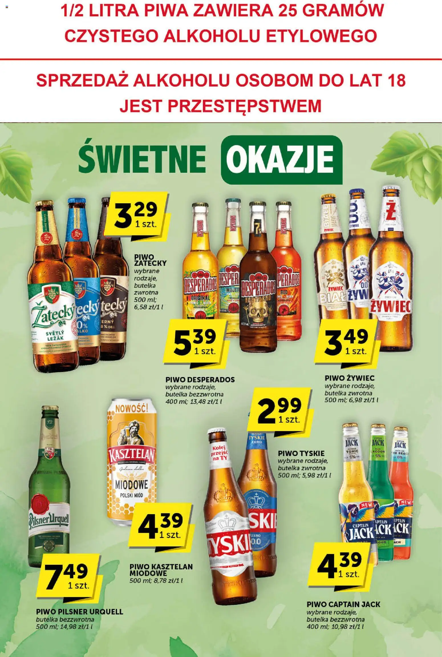 ABC Gazetka - Katalog od 27.12.2025 | Strona: 26 | Produkty: Miód, Piwo Desperados, Tyskie, Piwo