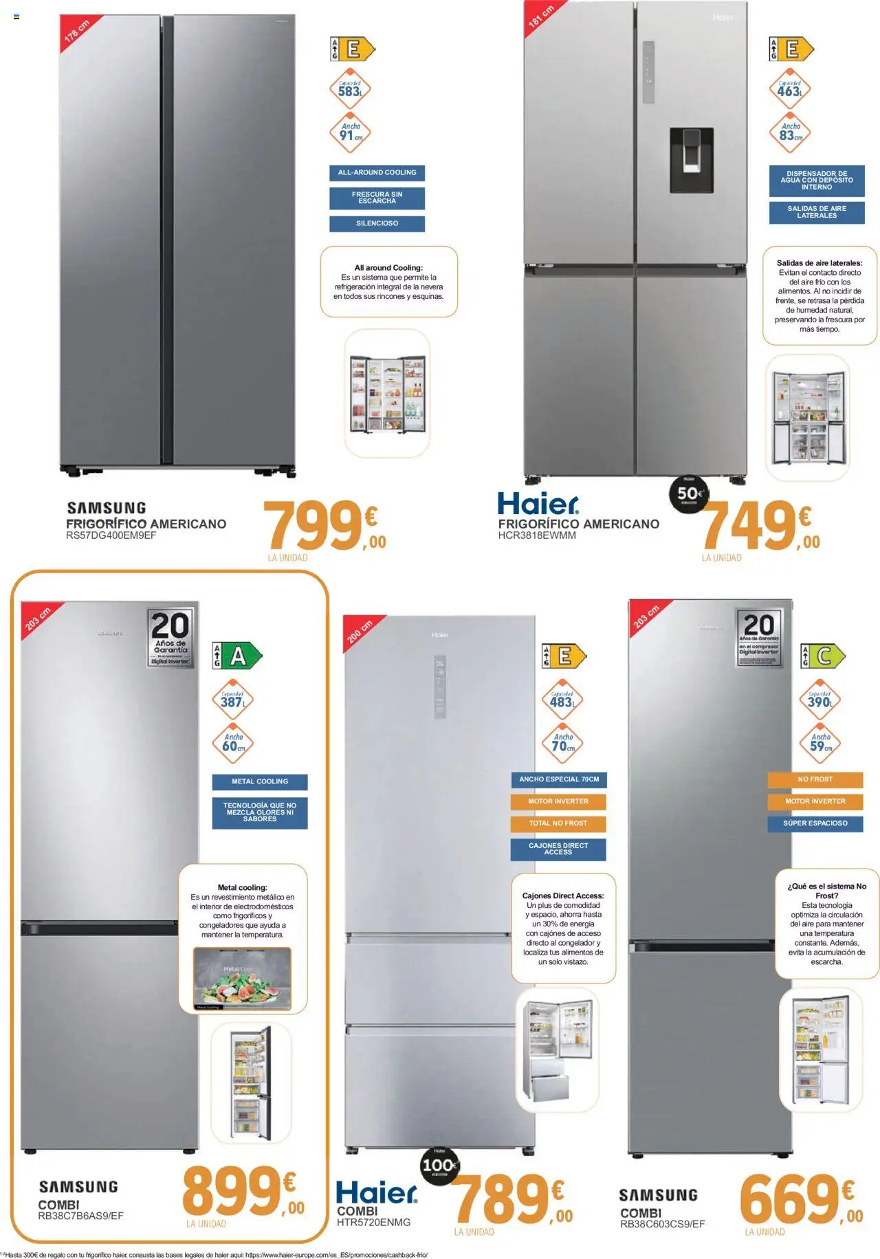 E.Leclerc - Especial Electrodomésticos │ válido desde el 09.06.2025 | Página: 3 | Productos: Dispensador, Combi, Nevera, Κούβα