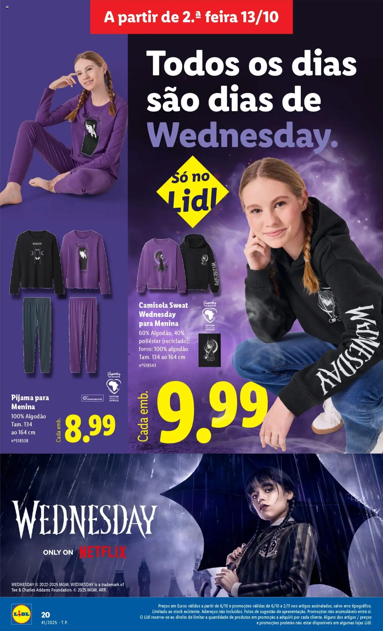 Lidl - Especial Halloween │ válido de 03.10.2025 | Página: 20 | Produtos: Sweatshirt, Algodão, Camisola