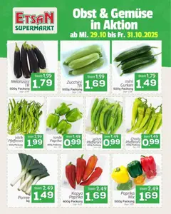 ETSAN Obst & Gemüse in Aktion ab 29.10.2025 gültig