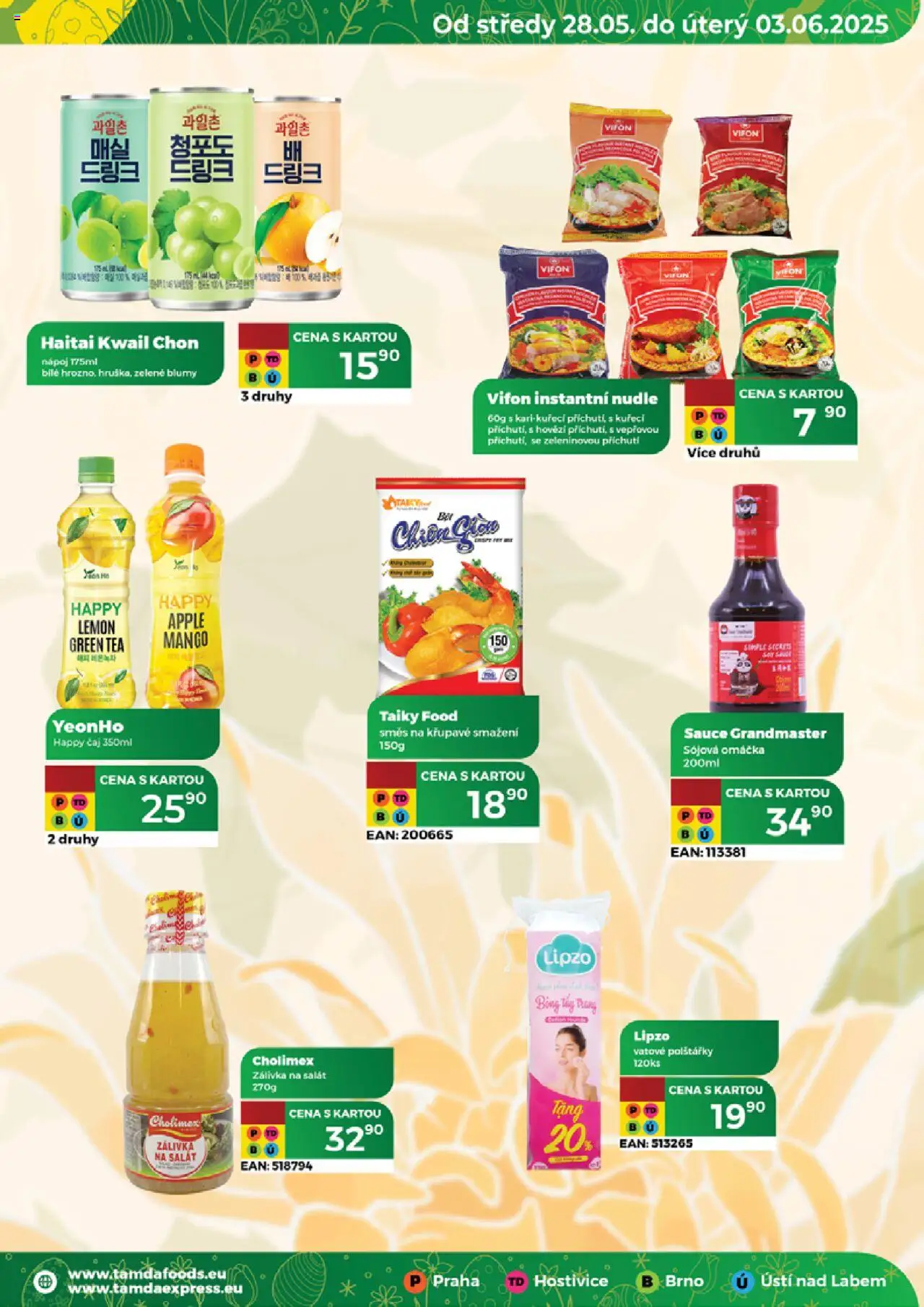 Tamda Foods leták od 28.05.2025 | Strana: 59 | Produkty: Hovězí, Čaj, Sójová omáčka, Nudle